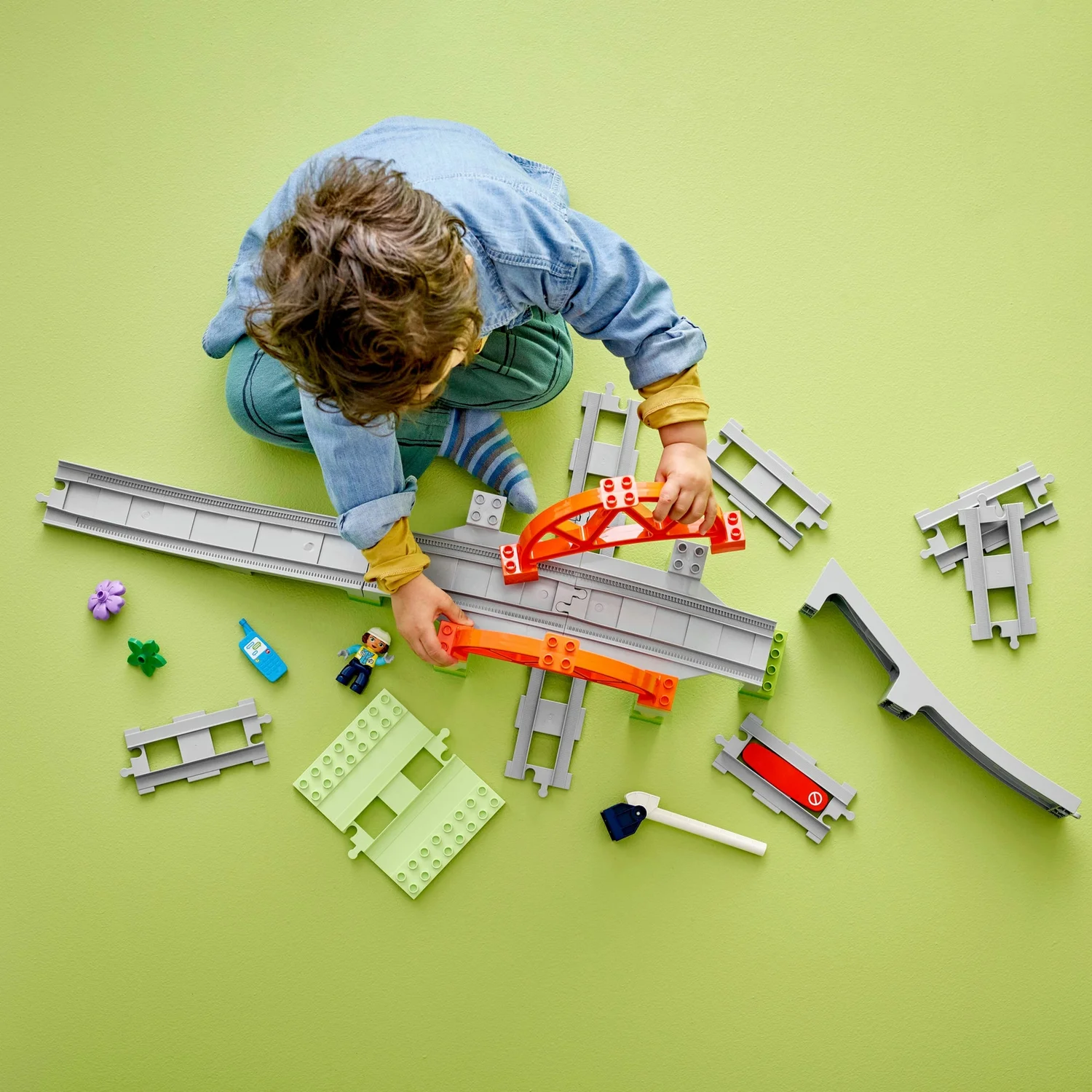 LEGO DUPLO Train Bridge and Tracks Expansion Set Toy 10426