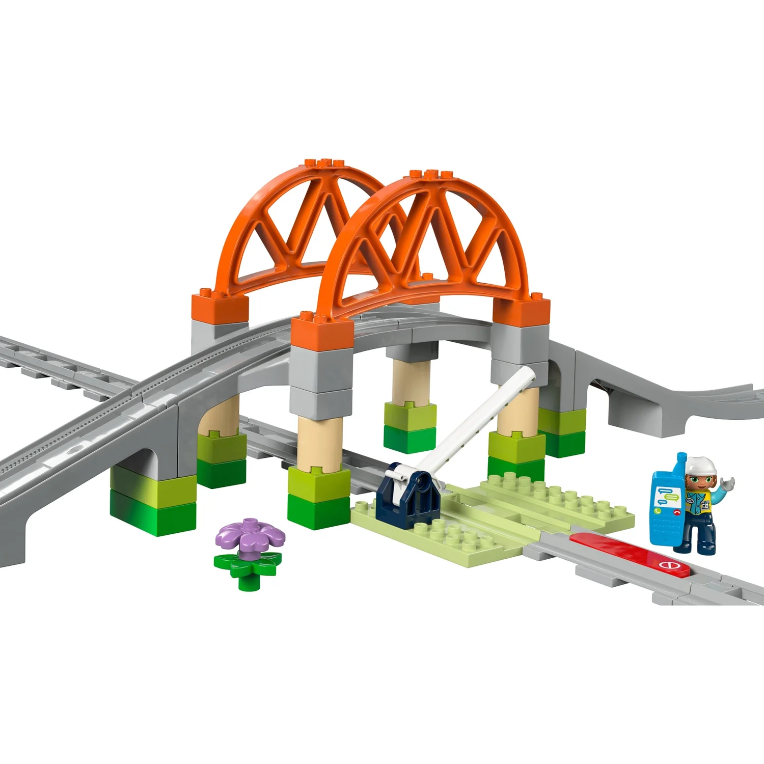 LEGO DUPLO Train Bridge and Tracks Expansion Set Toy 10426