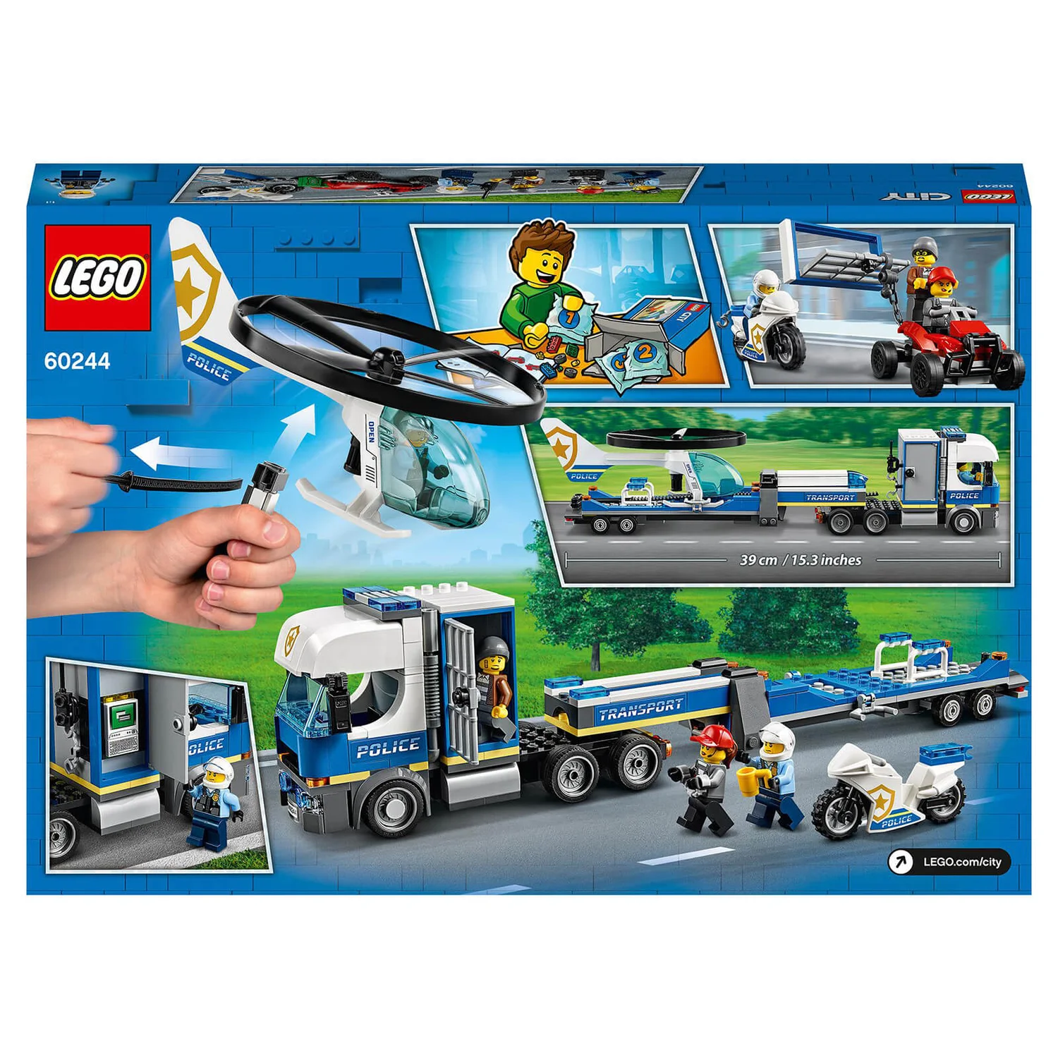 LEGO City: Police Helicopter Transport Building Set (60244)