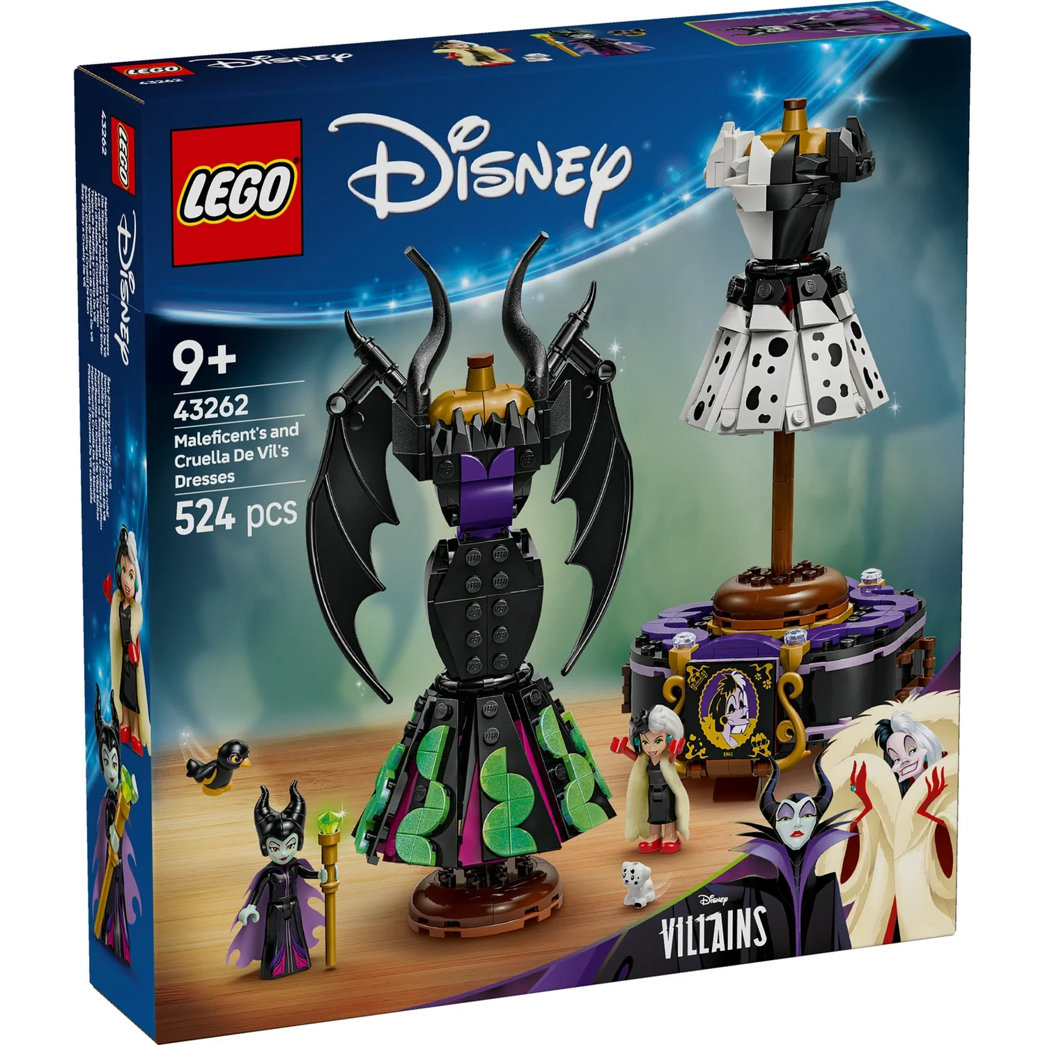 LEGO | Disney Villains Maleficent’s and Cruella De Vil’s Dresses 43262