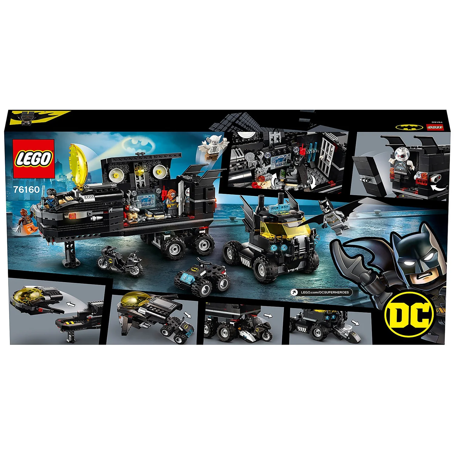 LEGO DC Batman Mobile Bat Base Batcave Truck Toy (76160)