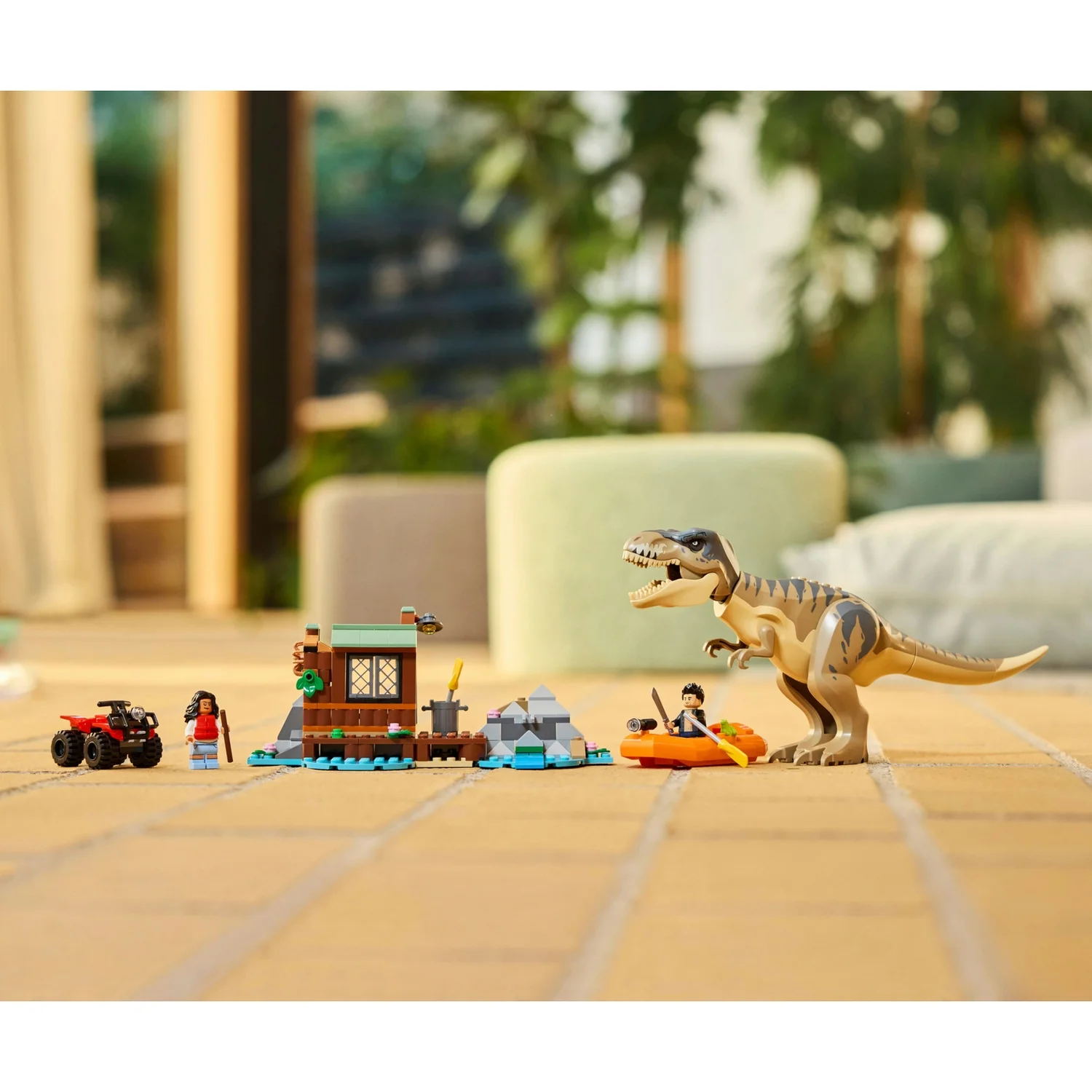 LEGO® Jurassic World T. rex River Escape Dinosaur Figure Building Set 76975