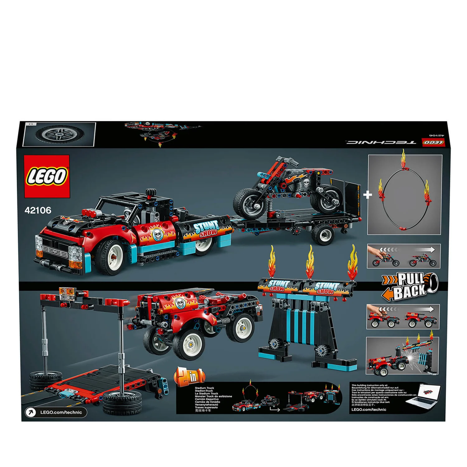 LEGO Technic: Stunt Show Truck & Bike Toys Set (42106)
