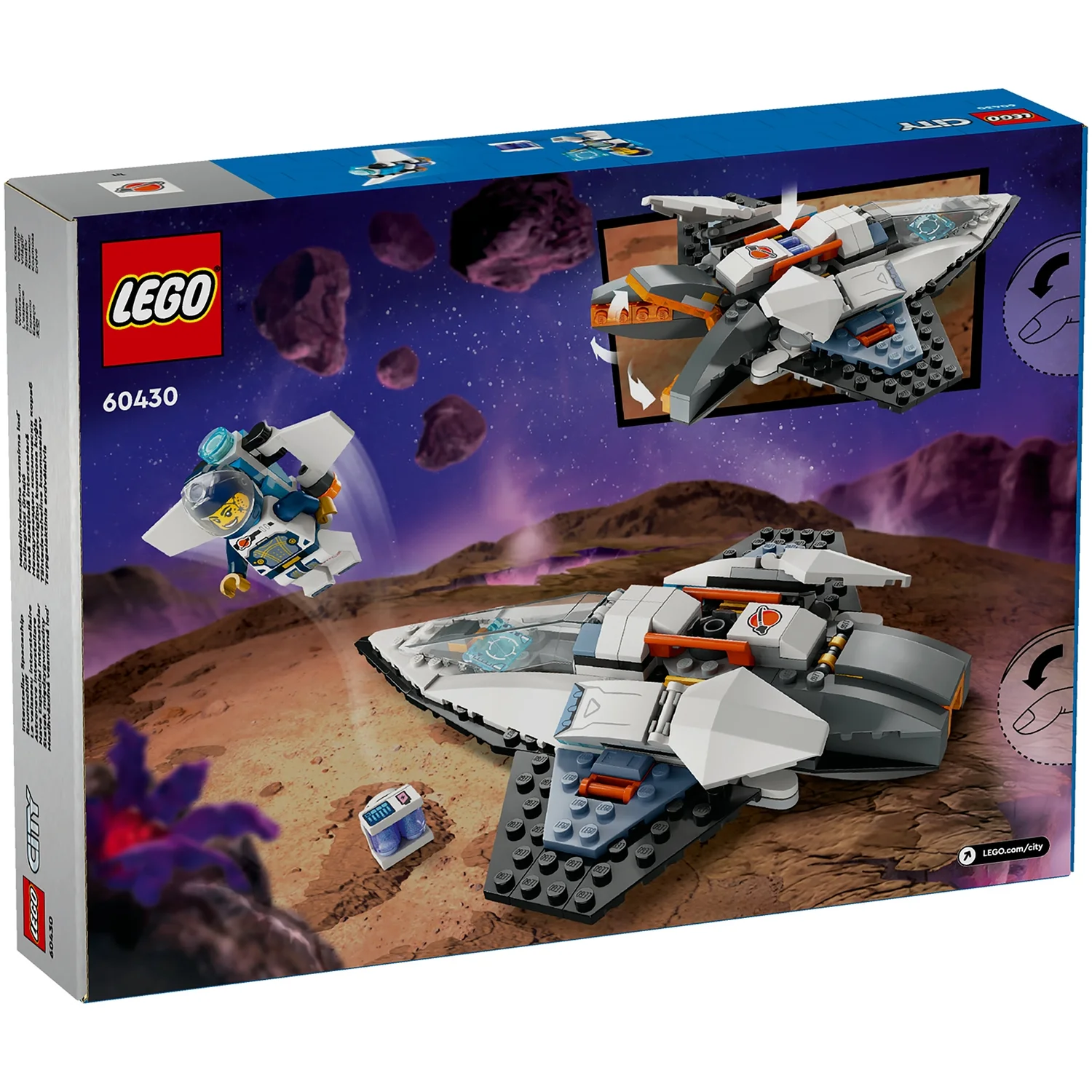 LEGO City Interstellar Spaceship Outer Space Toy Set 60430