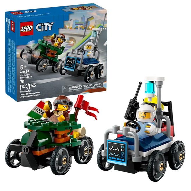 LEGO City - Airplane vs. Hospital Bed Race Car Pack