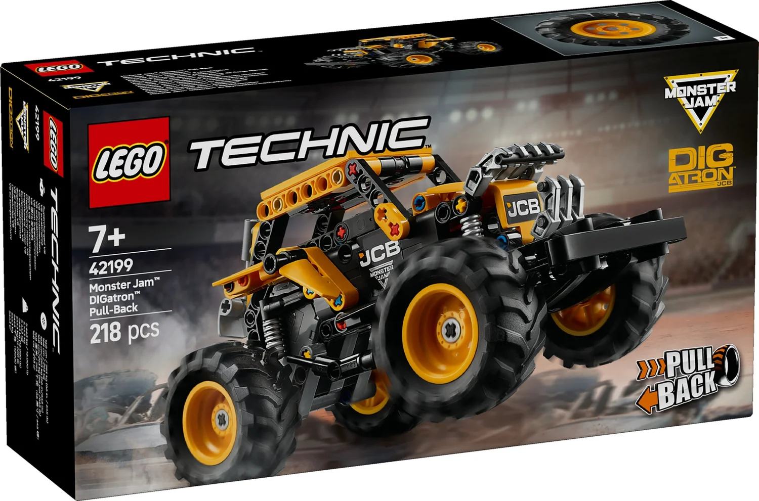 LEGO Technic Monster Jam DIGatron Pull-Back Truck Toy 42199