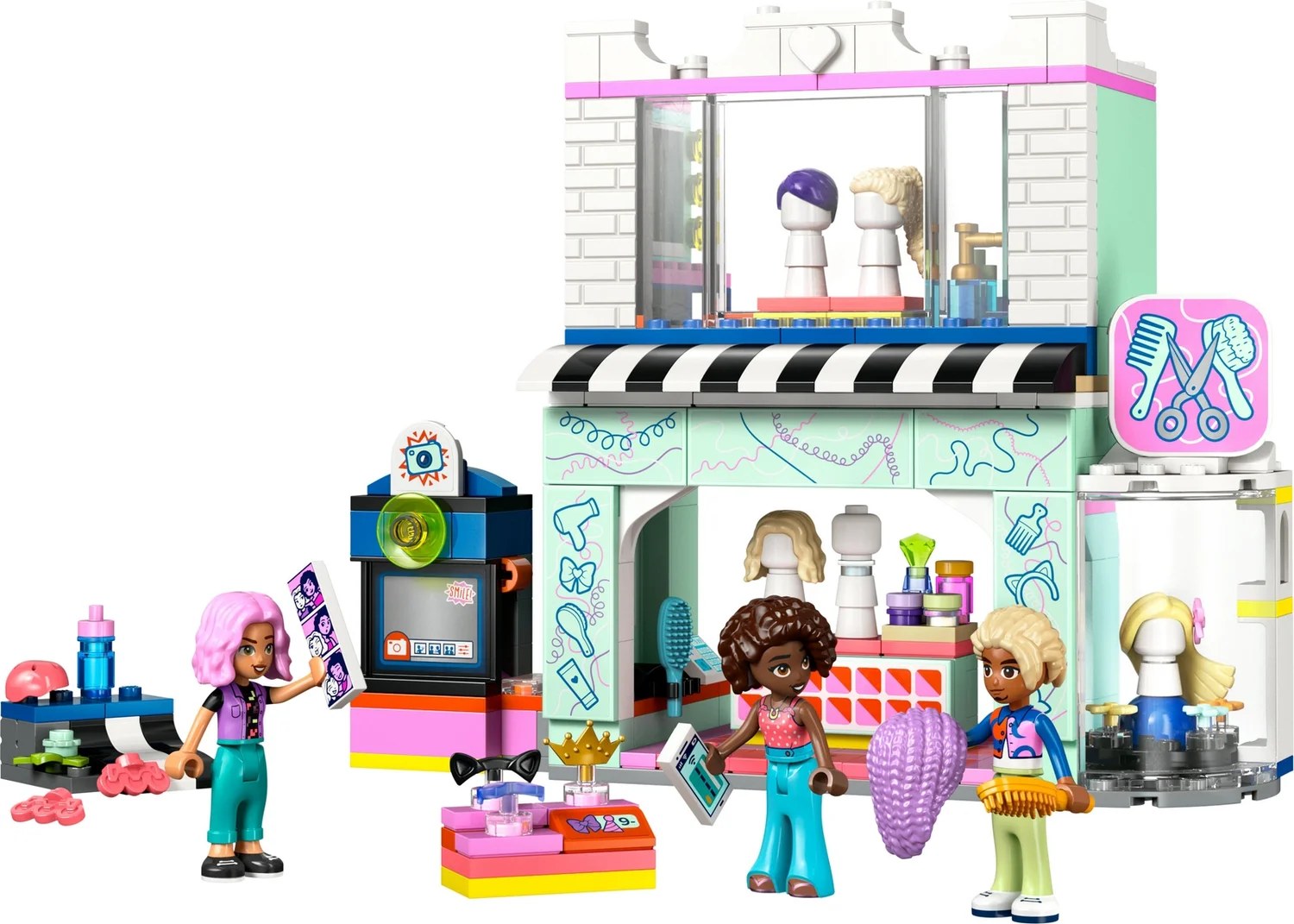 LEGO® Friends Hair Salon and Accessories Shop, Creative Pretend-Play Building Toy Set 42662