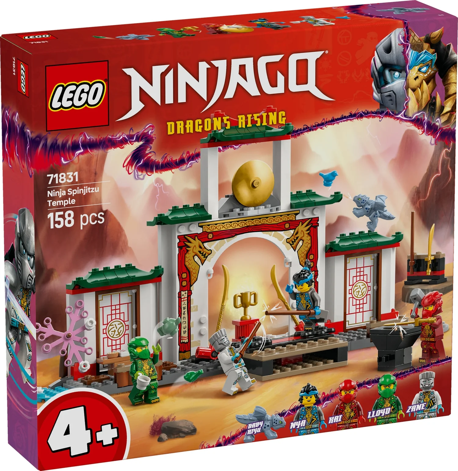 LEGO NINJAGO Ninja Spinjitzu Temple with Toy Dragon 71831