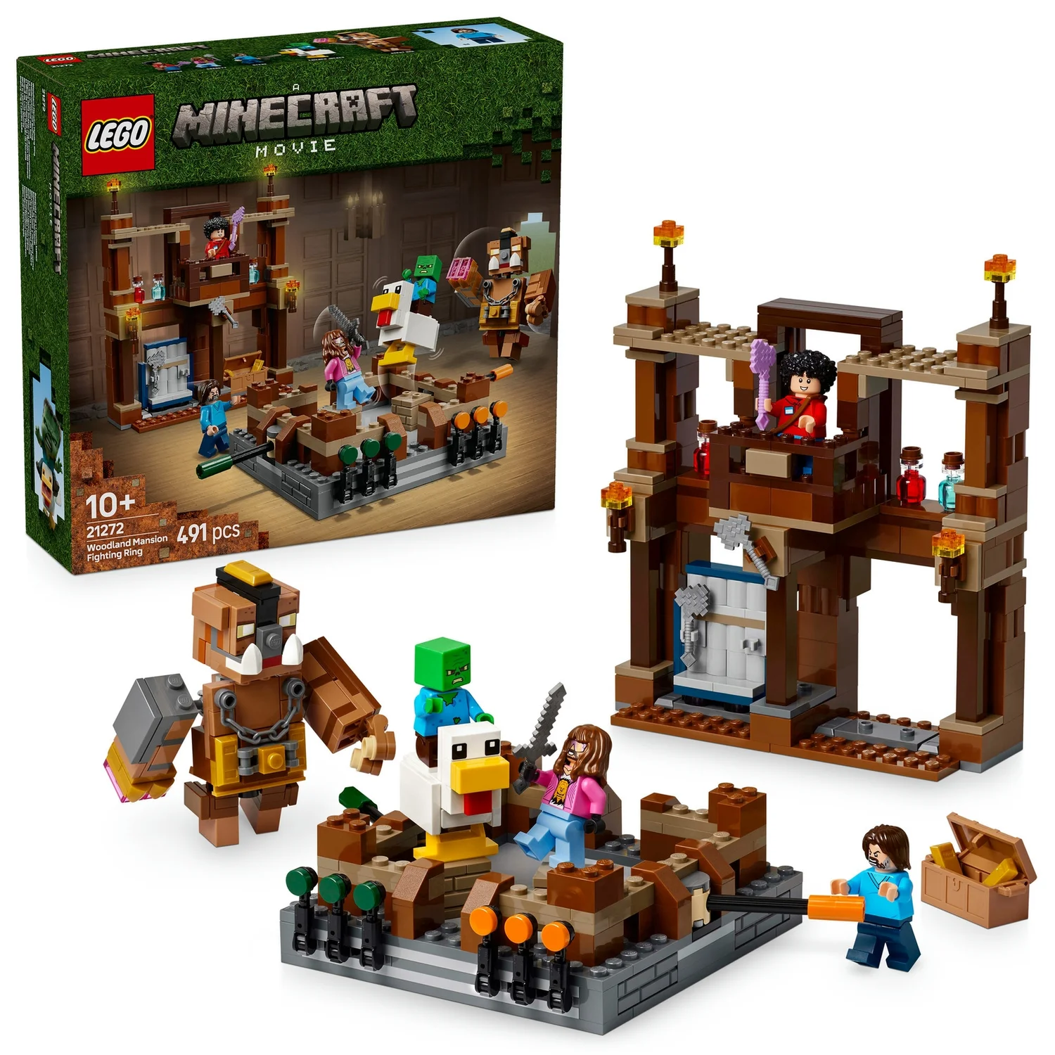 LEGO Minecraft Woodland Mansion Fighting Ring Toy Set 21272
