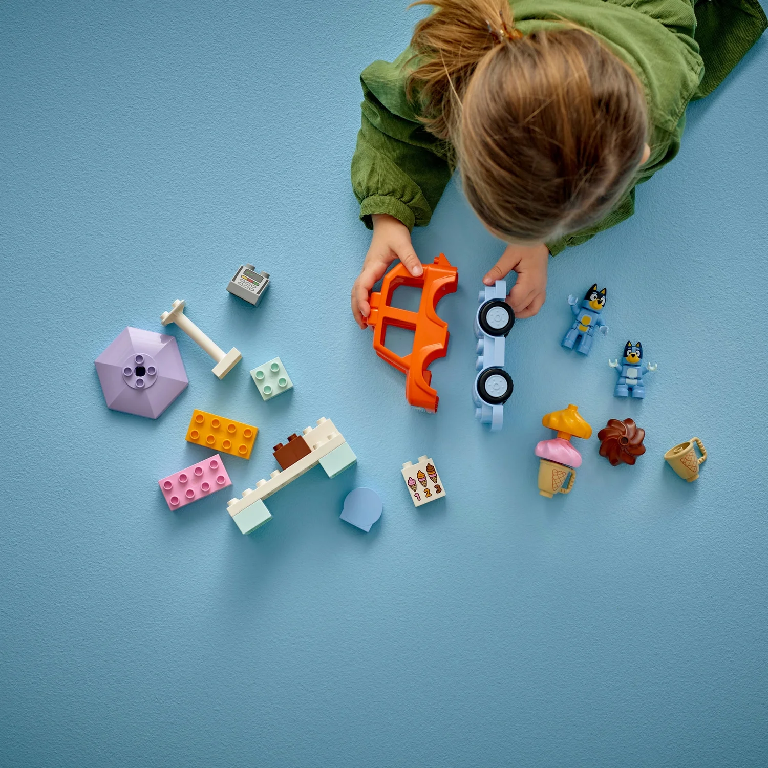 LEGO® DUPLO® Bluey Ice Cream Trip with Bluey Toddler Toy 10458