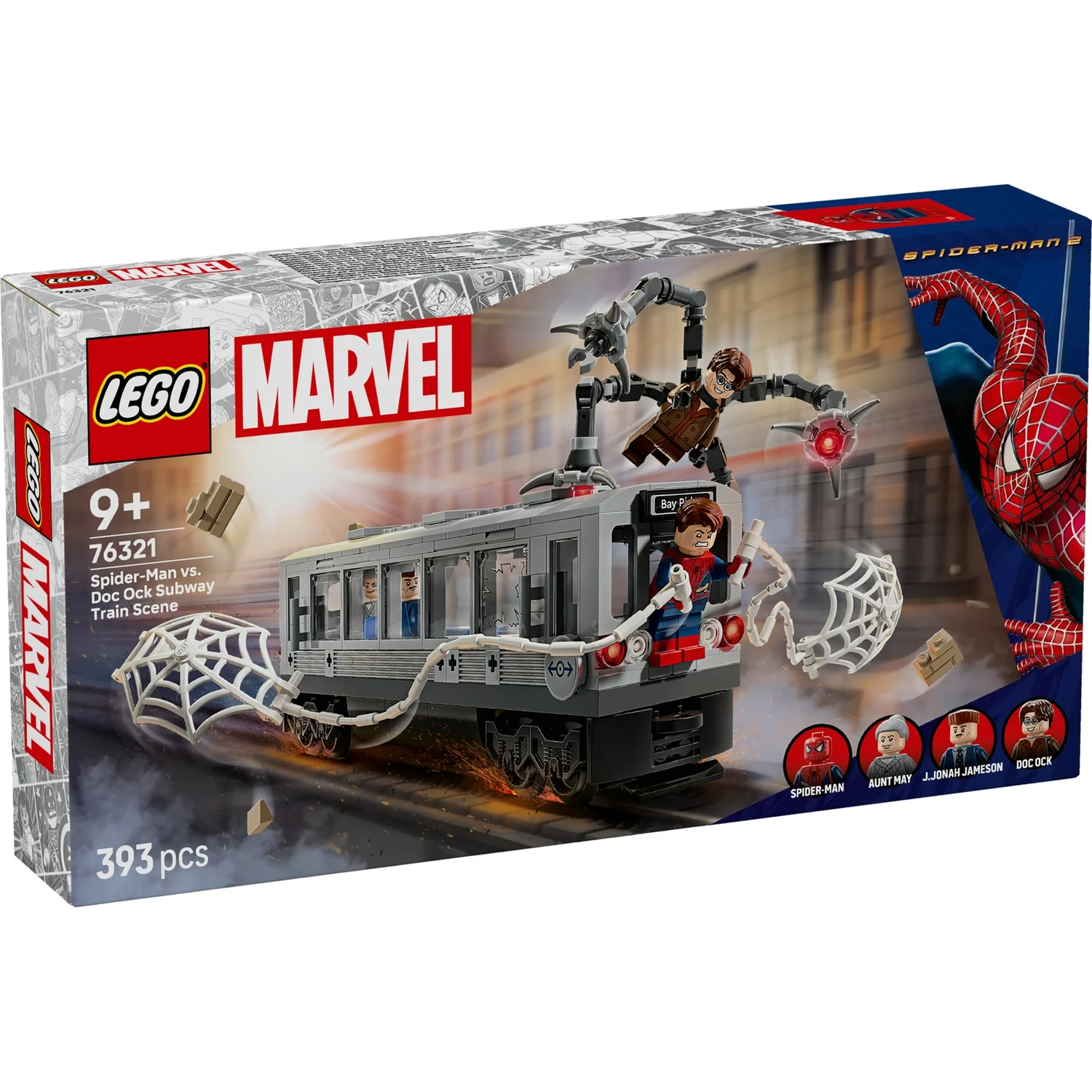LEGO® | Marvel Spider-Man vs. Doc Ock Subway Train Scene Building Toy 76321