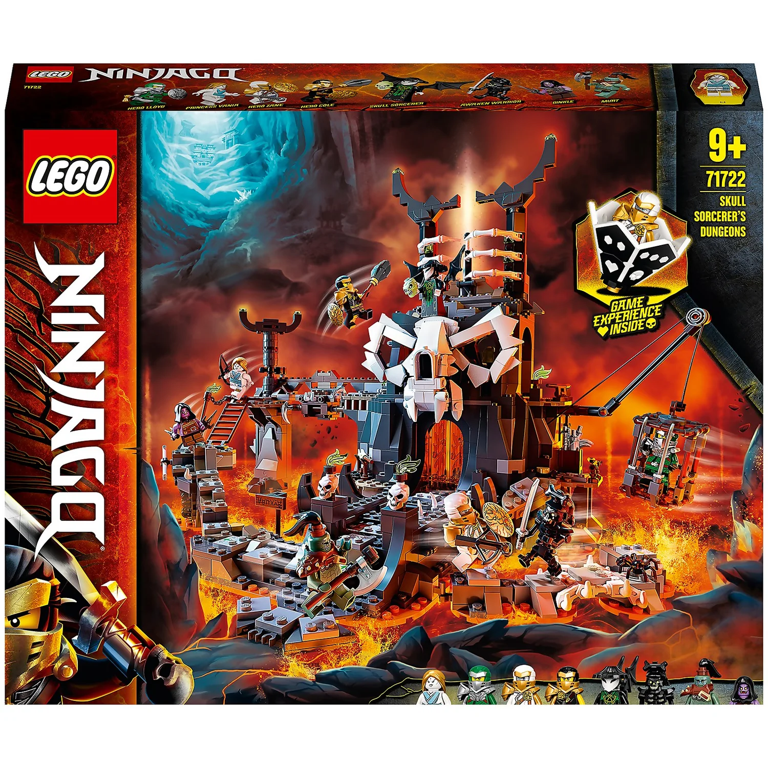 LEGO NINJAGO: Skull Sorcerers Dungeons Board Game Set (71722)