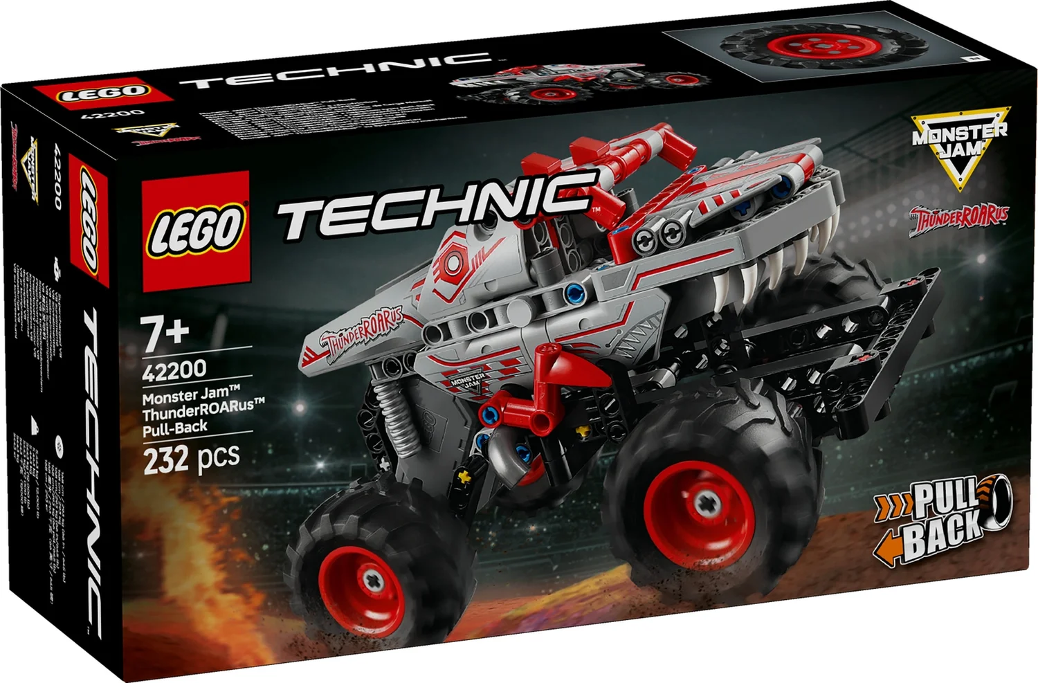LEGO Technic Monster Jam ThunderROARus Pull-Back Truck 42200