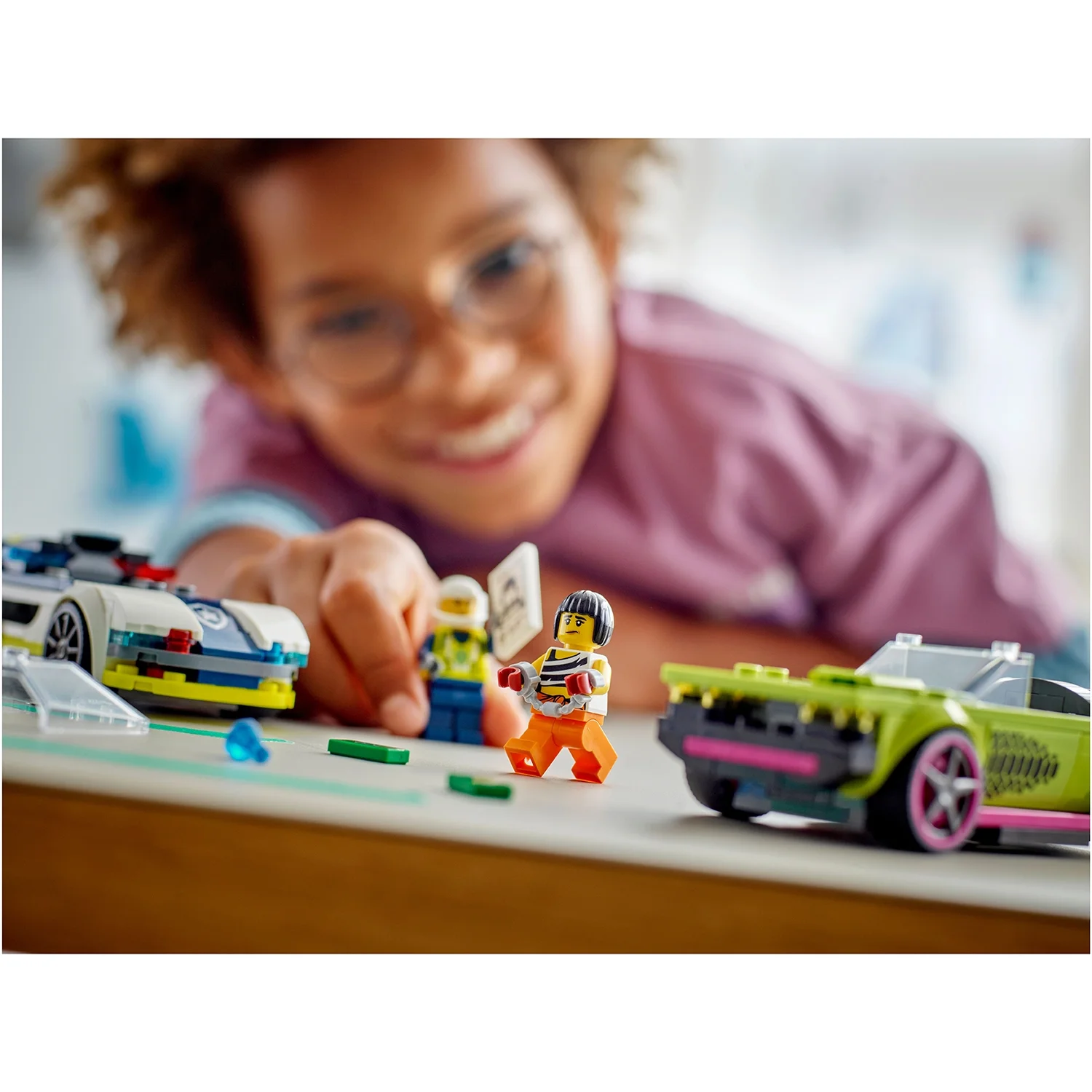 LEGO City Police Car and Muscle Car Chase Building Toy 60415