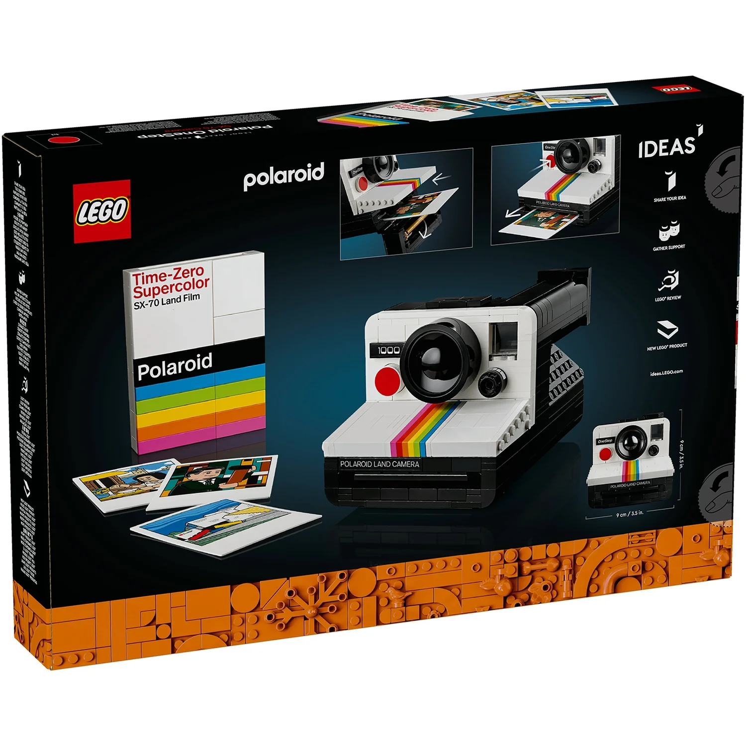 LEGO Ideas Polaroid OneStep SX-70 Camera Adults Set 21345