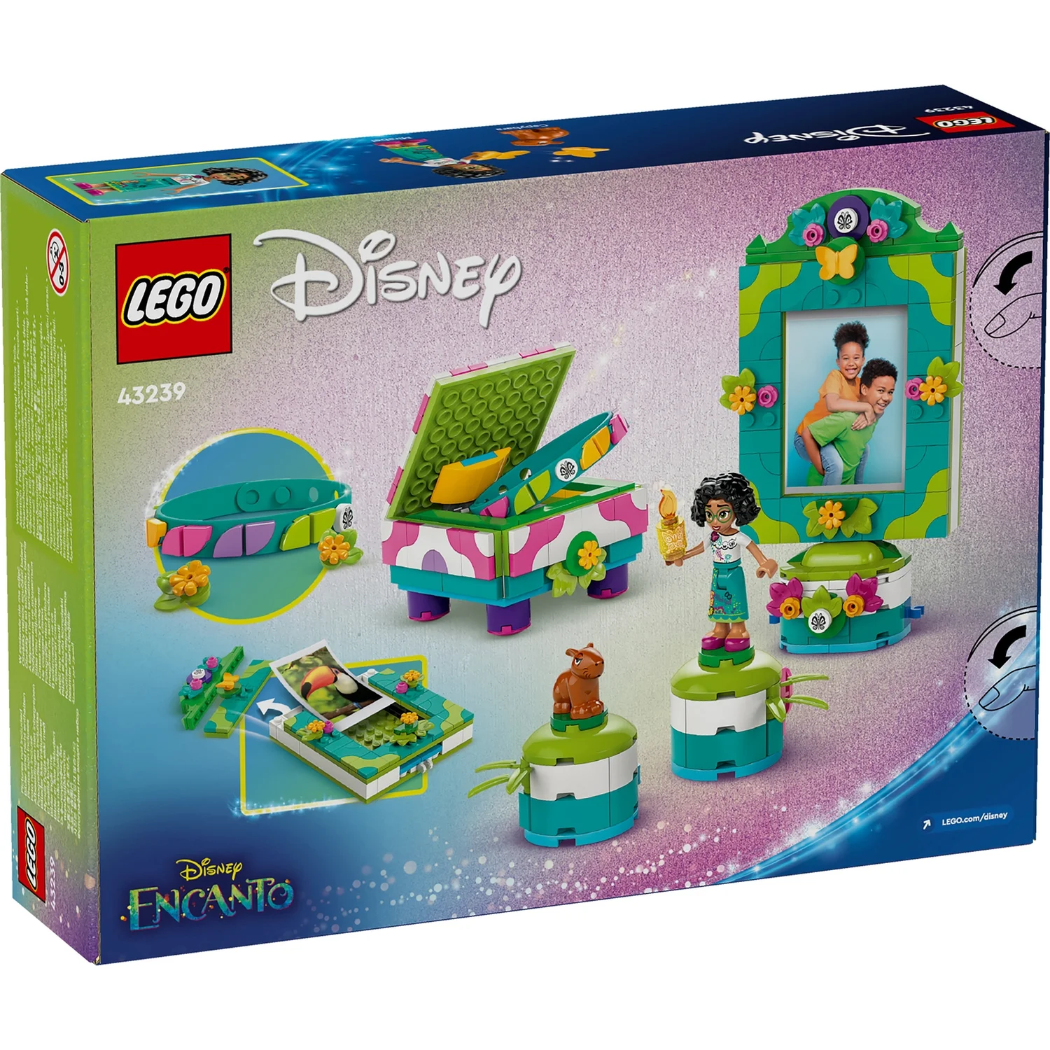 LEGO | Disney Encanto Mirabel’s Photo Frame and Jewellery Box Buildable Toy with Character 43239