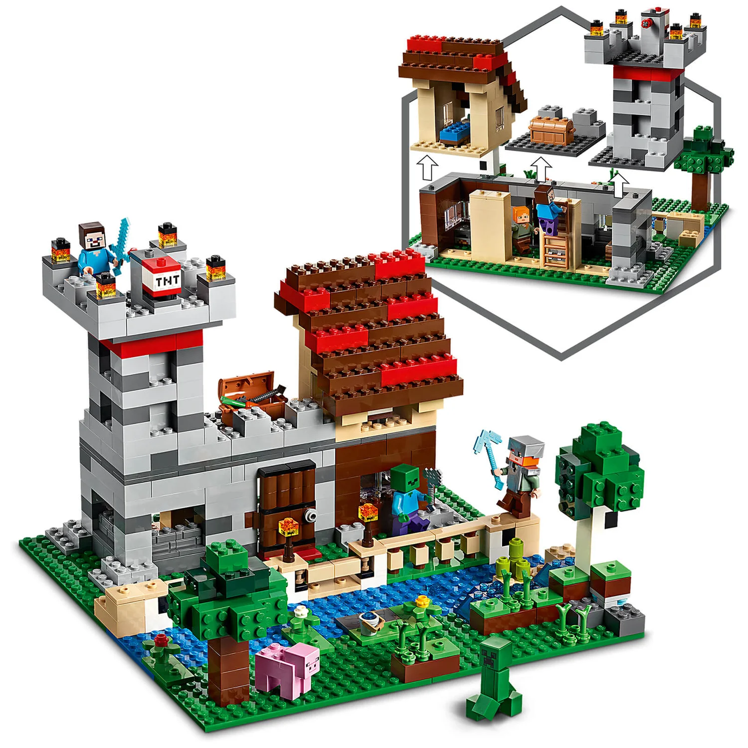 LEGO Minecraft: The Crafting Box 3.0 Fortress Farm Set (21161)