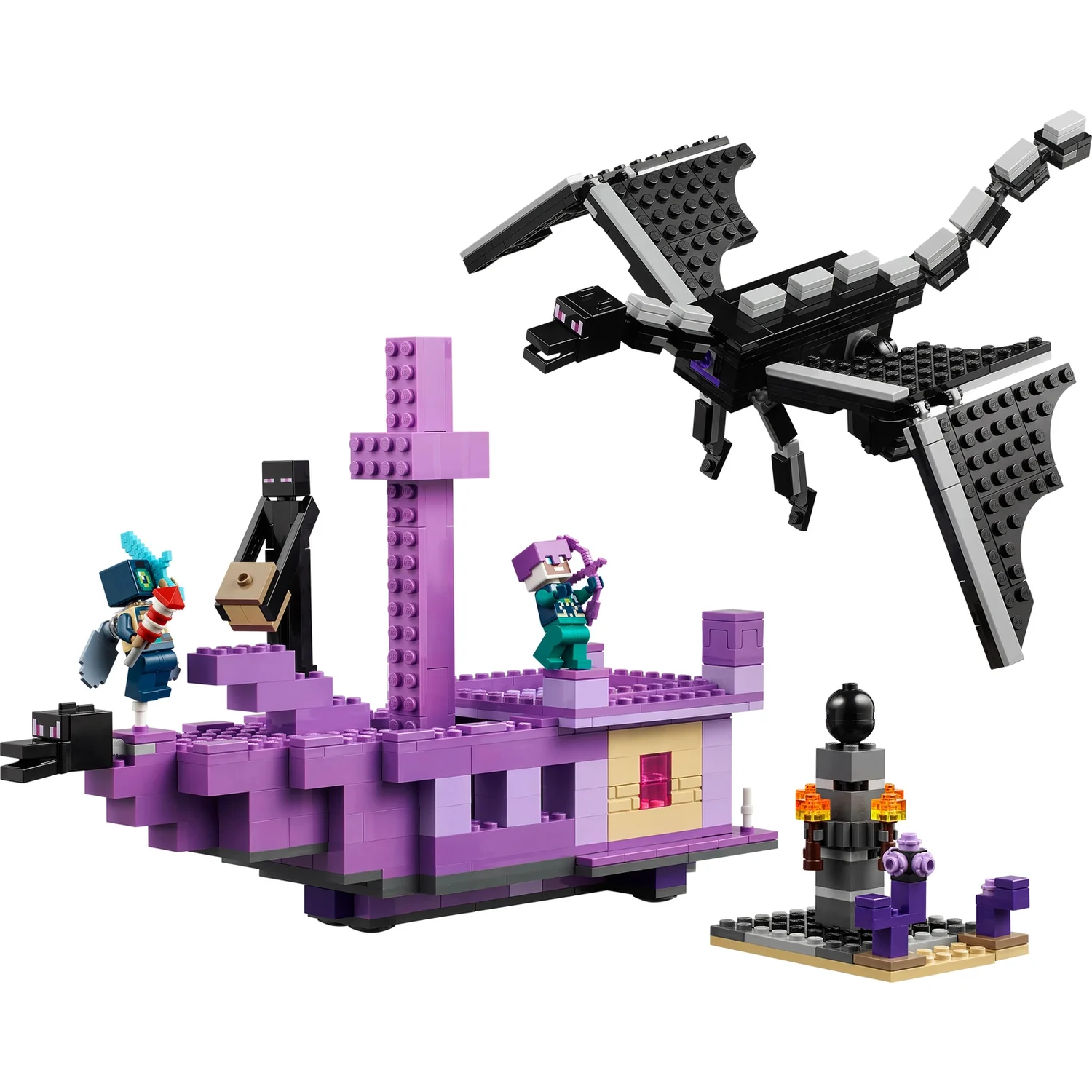 LEGO Minecraft The Ender Dragon and End Ship Toy Set 21264