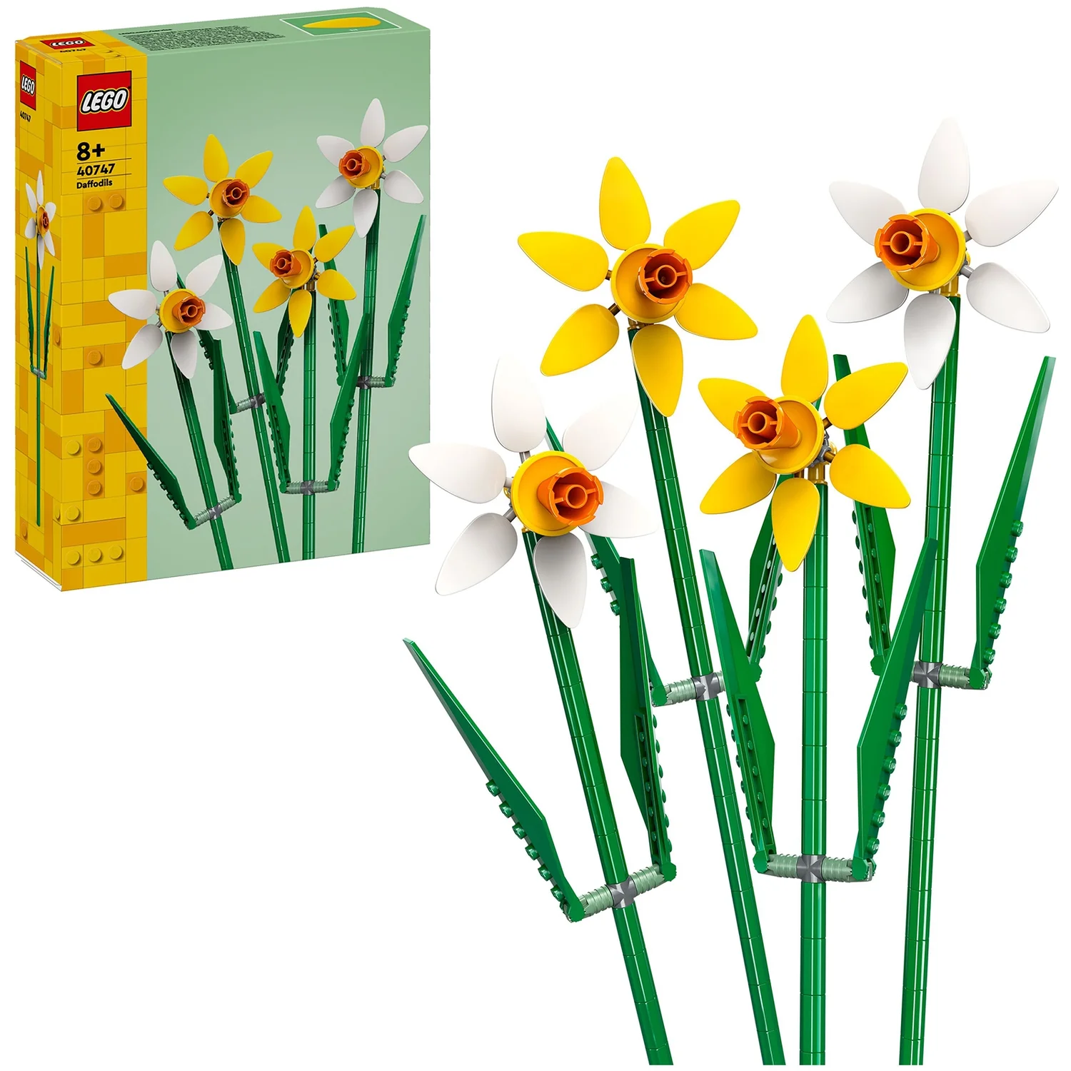 LEGO Botanicals Daffodils Artificial Faux Flowers Set 40747