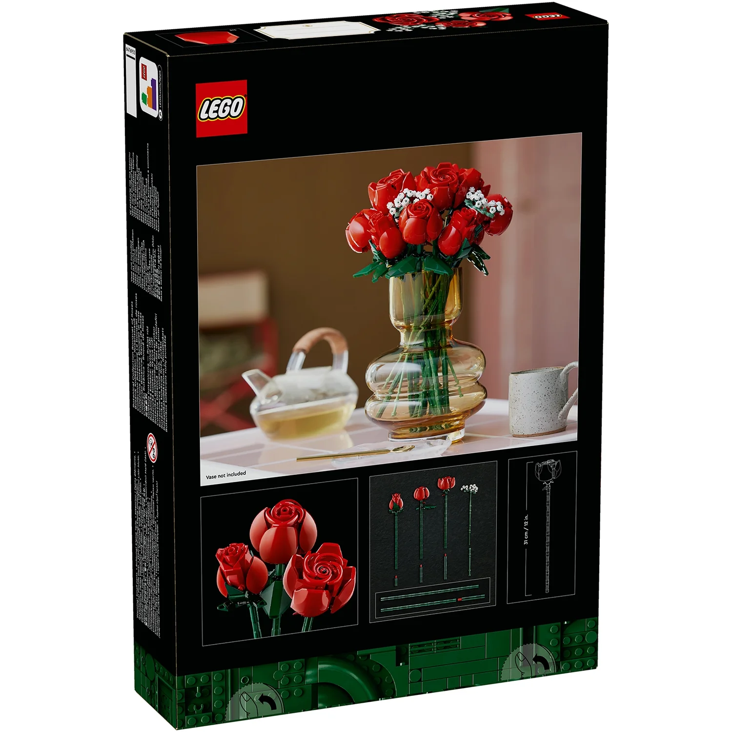 LEGO Botanicals Bouquet of Roses Flower Set for Adults 10328