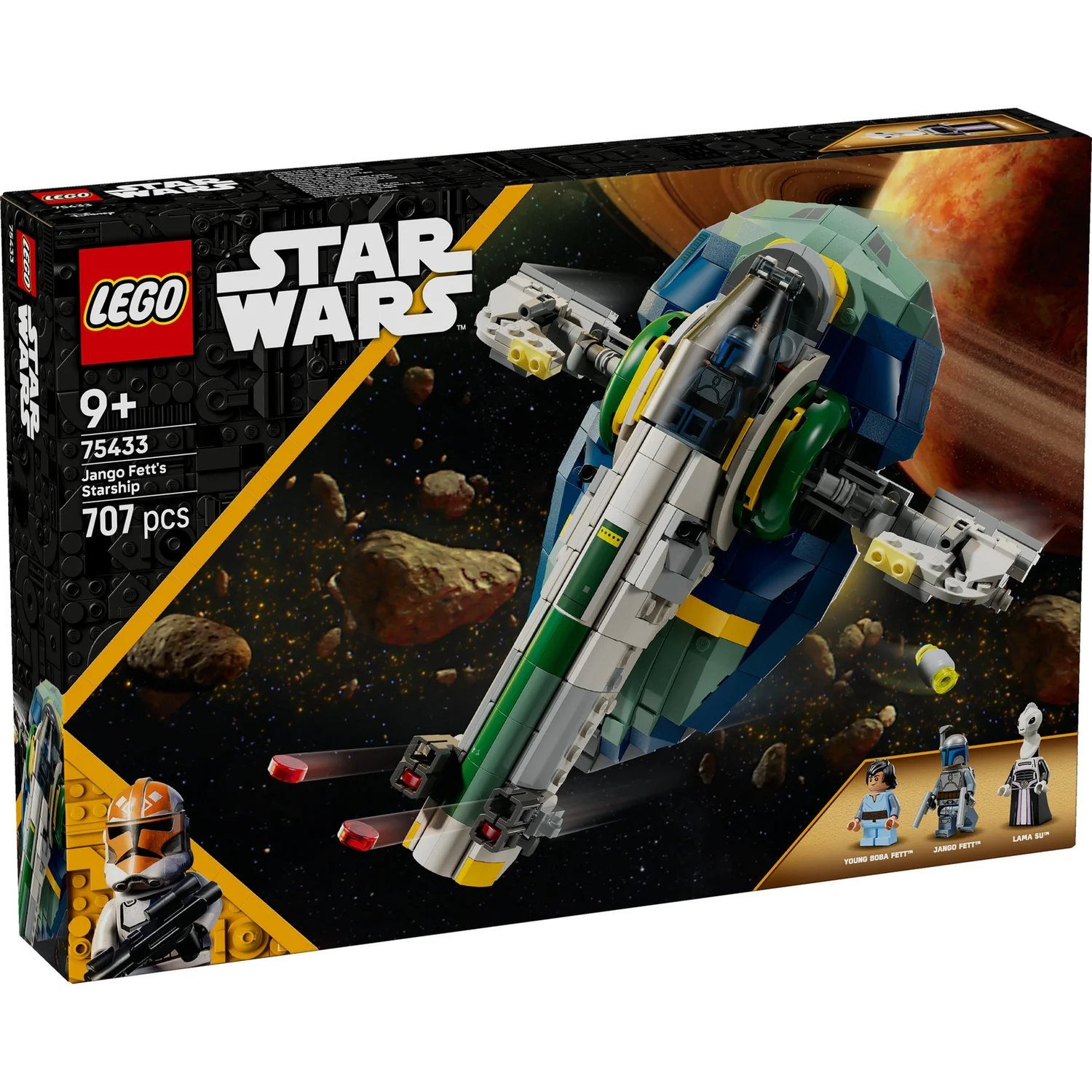 LEGO Star Wars Jango Fett’s Starship Building Toy Set 75433