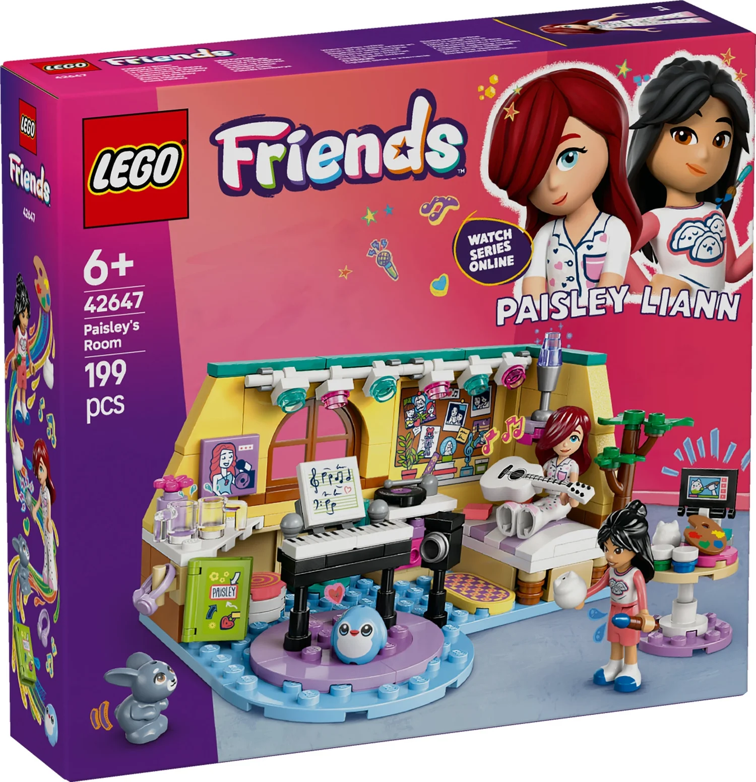 LEGO® Friends Paisley’s Room Pretend Play Bedroom Playset 42647