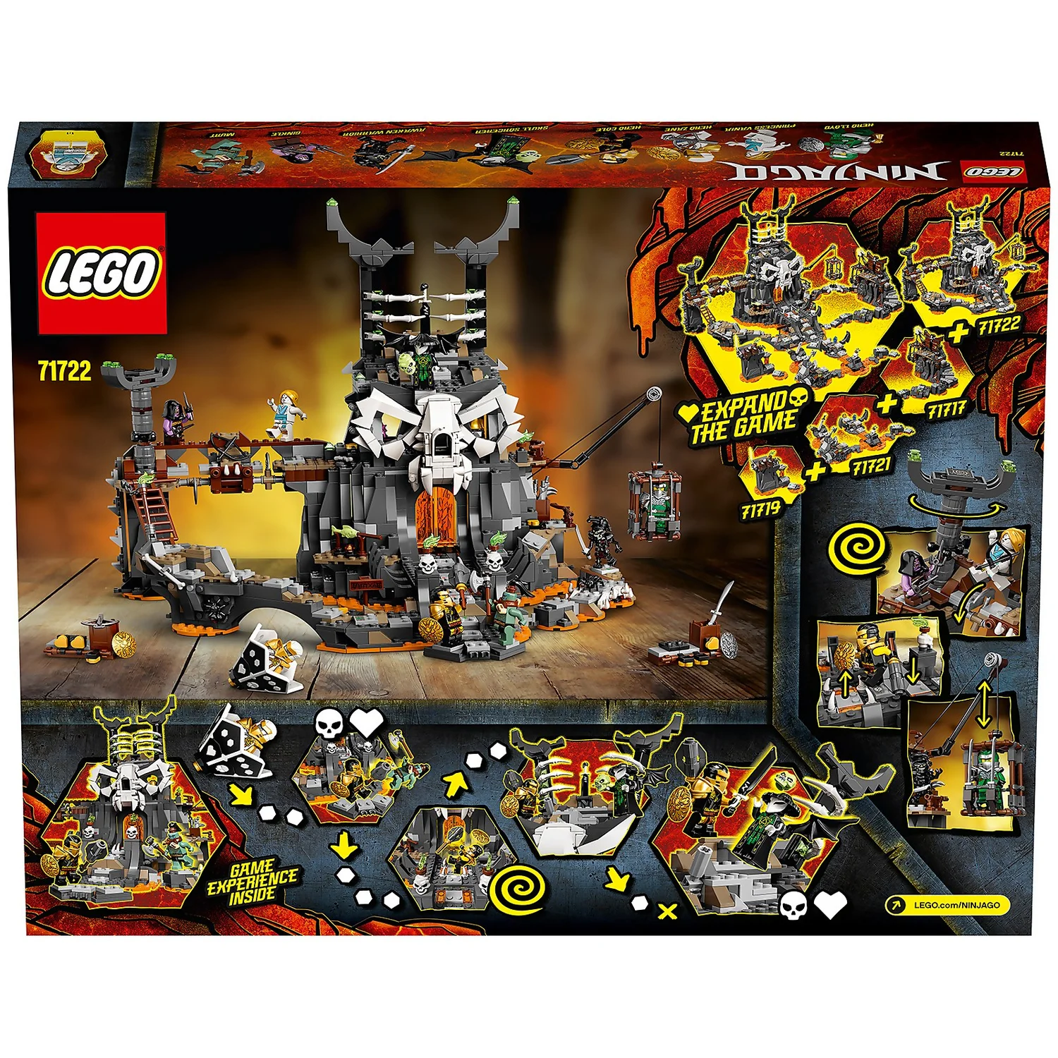 LEGO NINJAGO: Skull Sorcerers Dungeons Board Game Set (71722)
