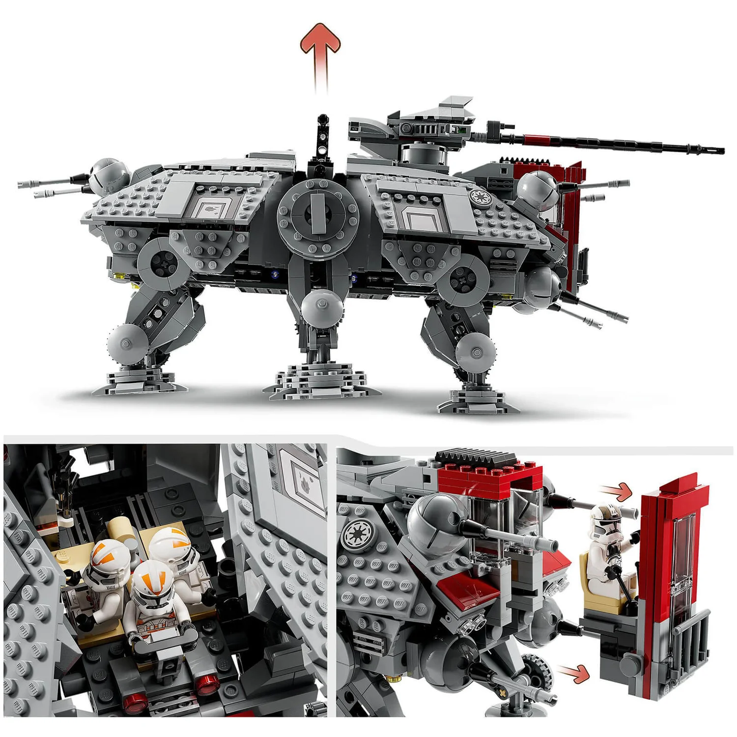 LEGO Star Wars: AT-TE Walker Set with Droid Figures (75337)