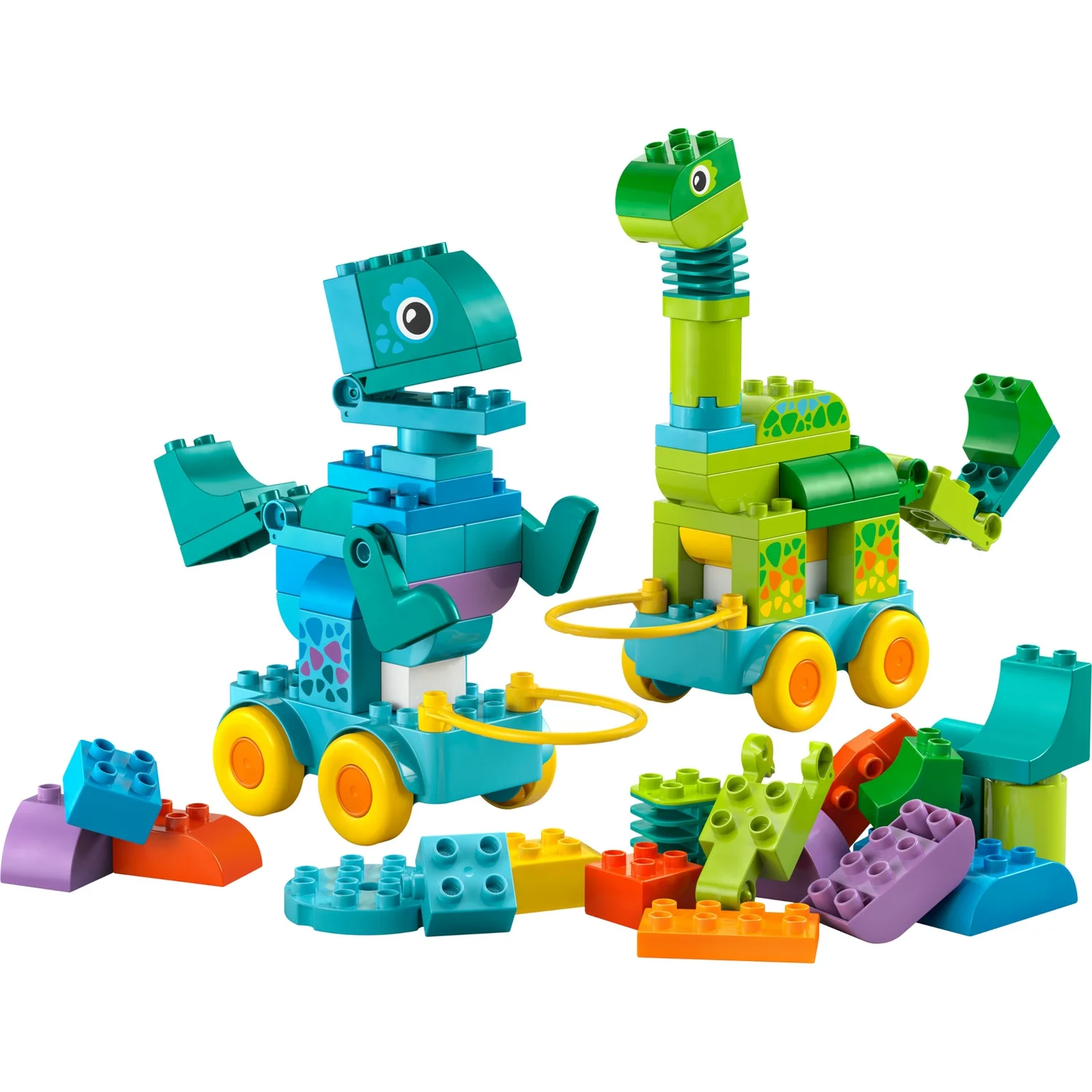 LEGO® DUPLO® Town 3in1 Dinosaurs on Wheels Learn-Through-Play Toddler Toy 10451