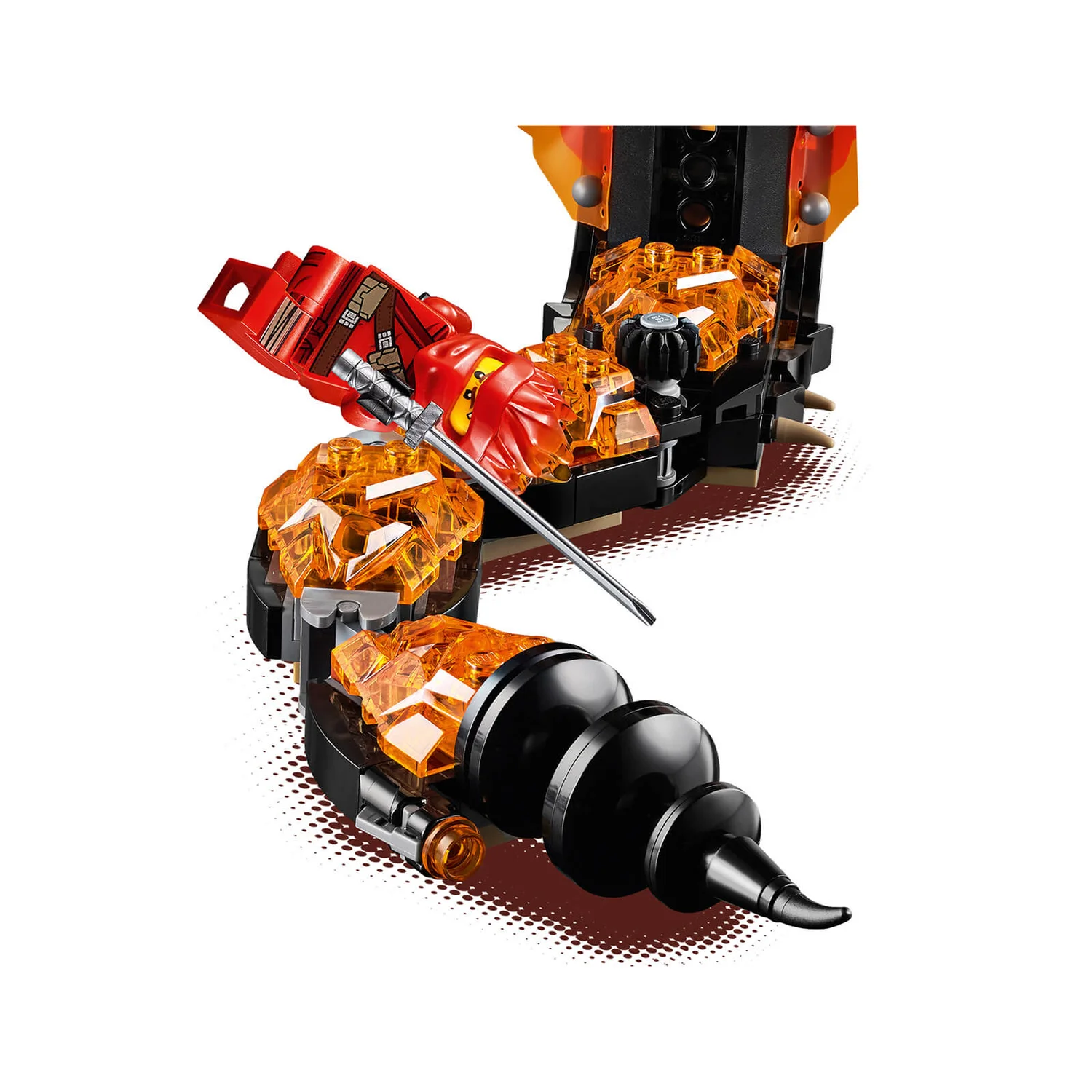 LEGO NINJAGO: Fire Fang Snake Toy for Kids (70674)