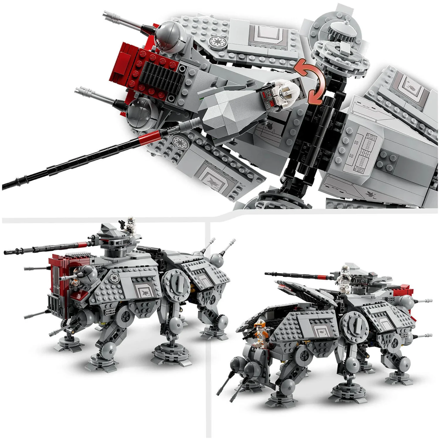 LEGO Star Wars: AT-TE Walker Set with Droid Figures (75337)