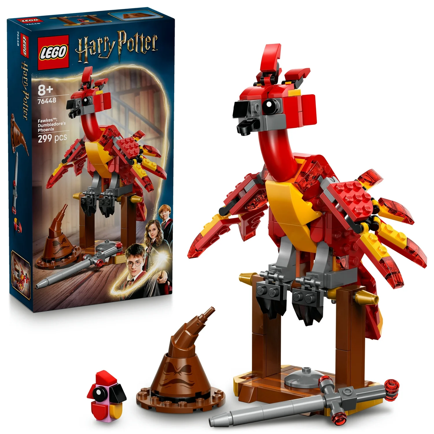 LEGO Harry Potter Fawkes: Dumbledore’s Phoenix Toy Set 76448
