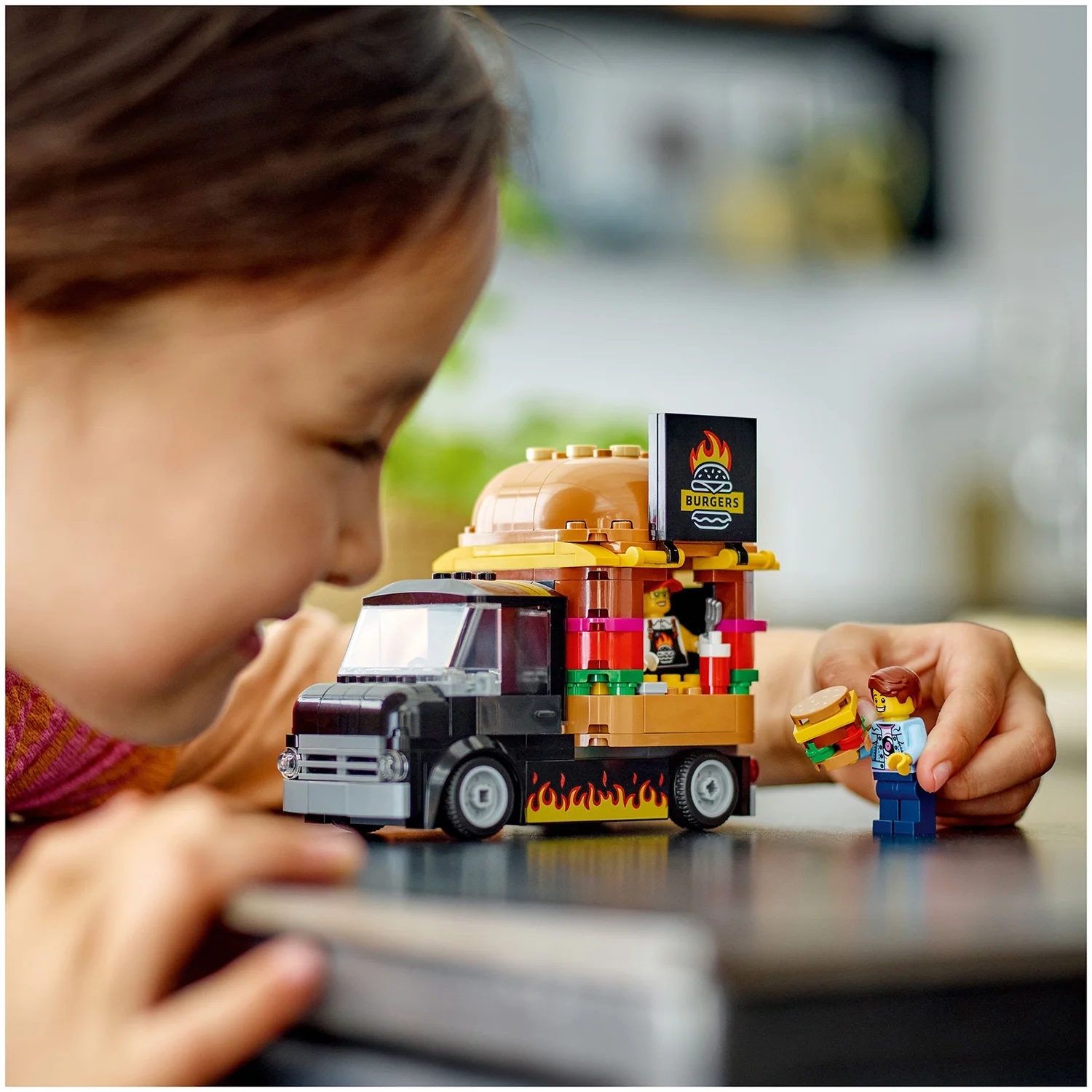 LEGO City Burger Van Food Truck Vehicle Toy Set 60404