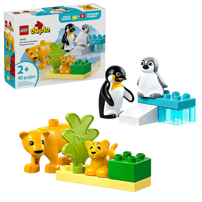 LEGO DUPLO - Wild Animal Families: Penguins & Lions