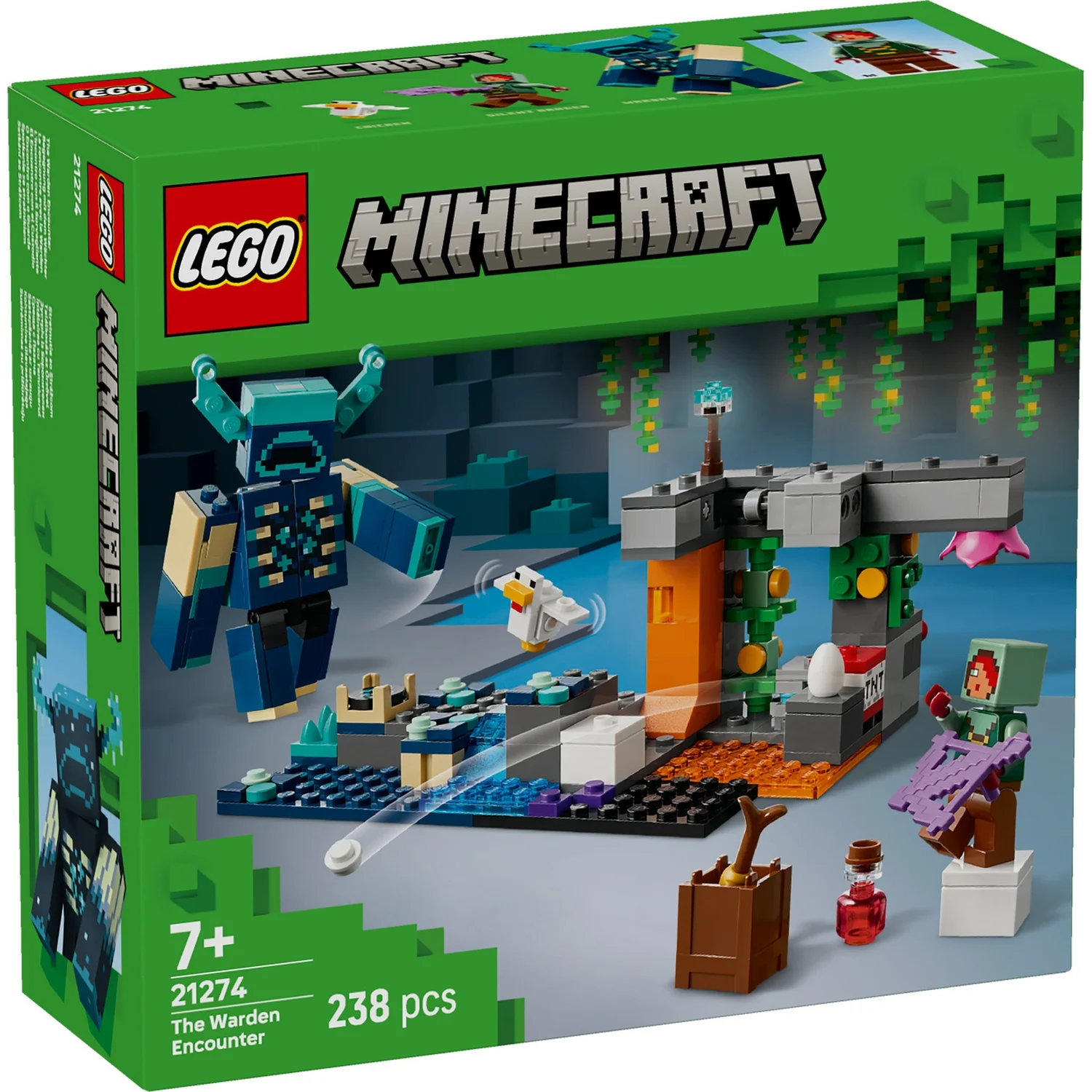 LEGO® Minecraft® The Warden Encounter Collectible Video Game Merch 21274