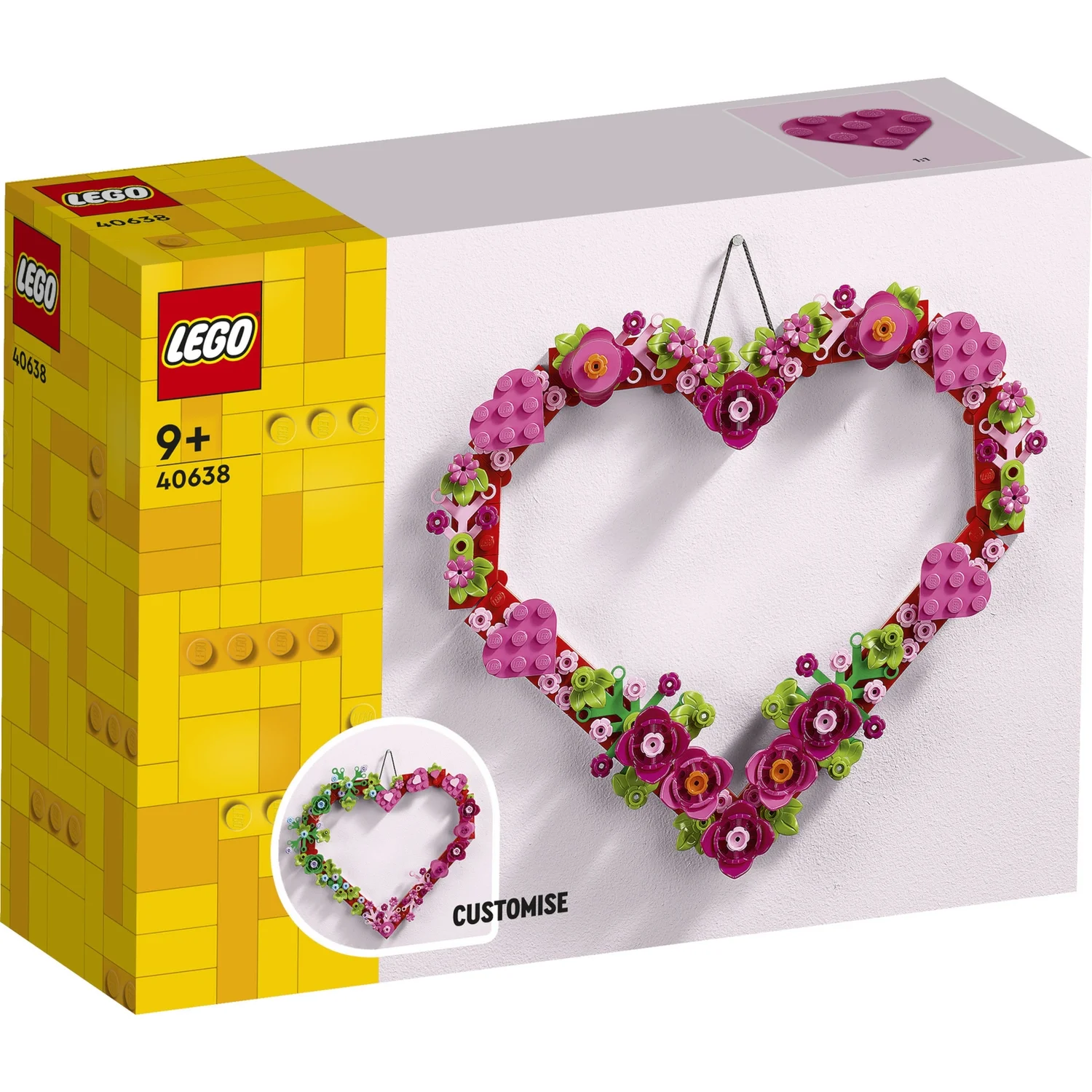 LEGO Heart Ornament Building Toy for Kids 40638
