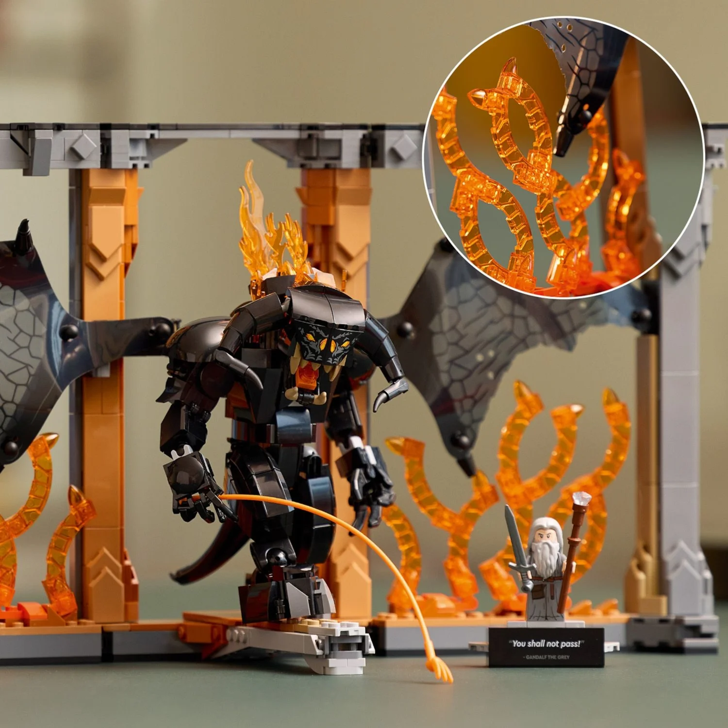 LEGO Icons The Lord of the Rings: Balrog Book Nook Set 10367