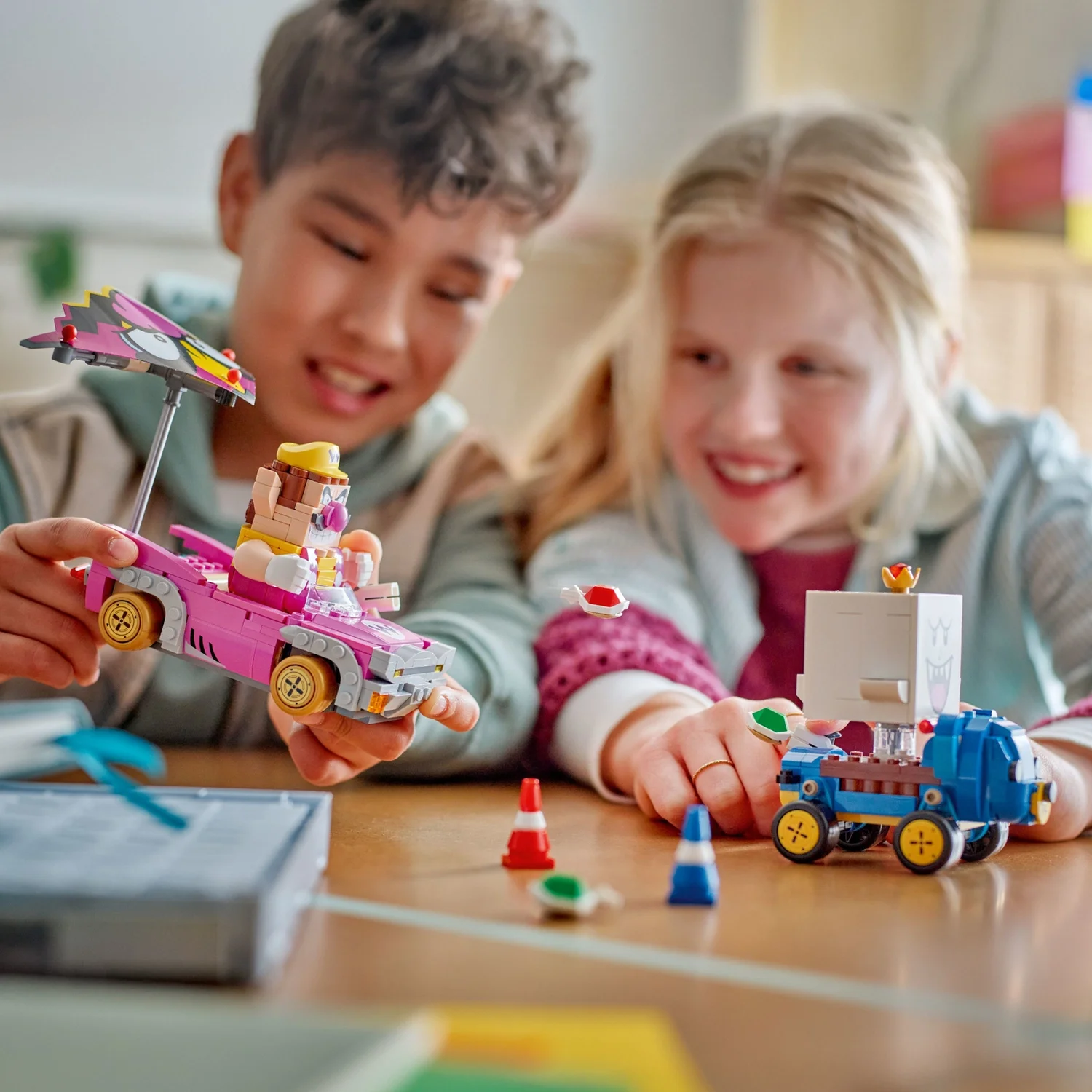 LEGO® Super Mario™: Mario Kart™ – Wario & King Boo Figures and 2 Karts 72038