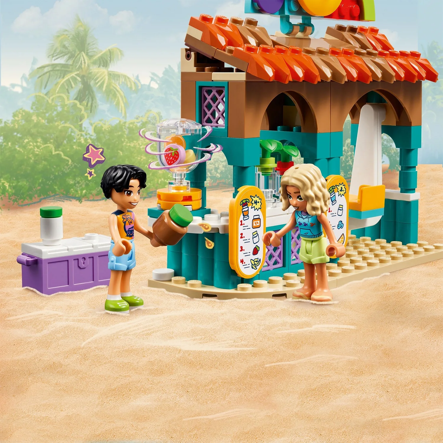 LEGO Friends Beach Smoothie Stand Play Food Toy Set 42625