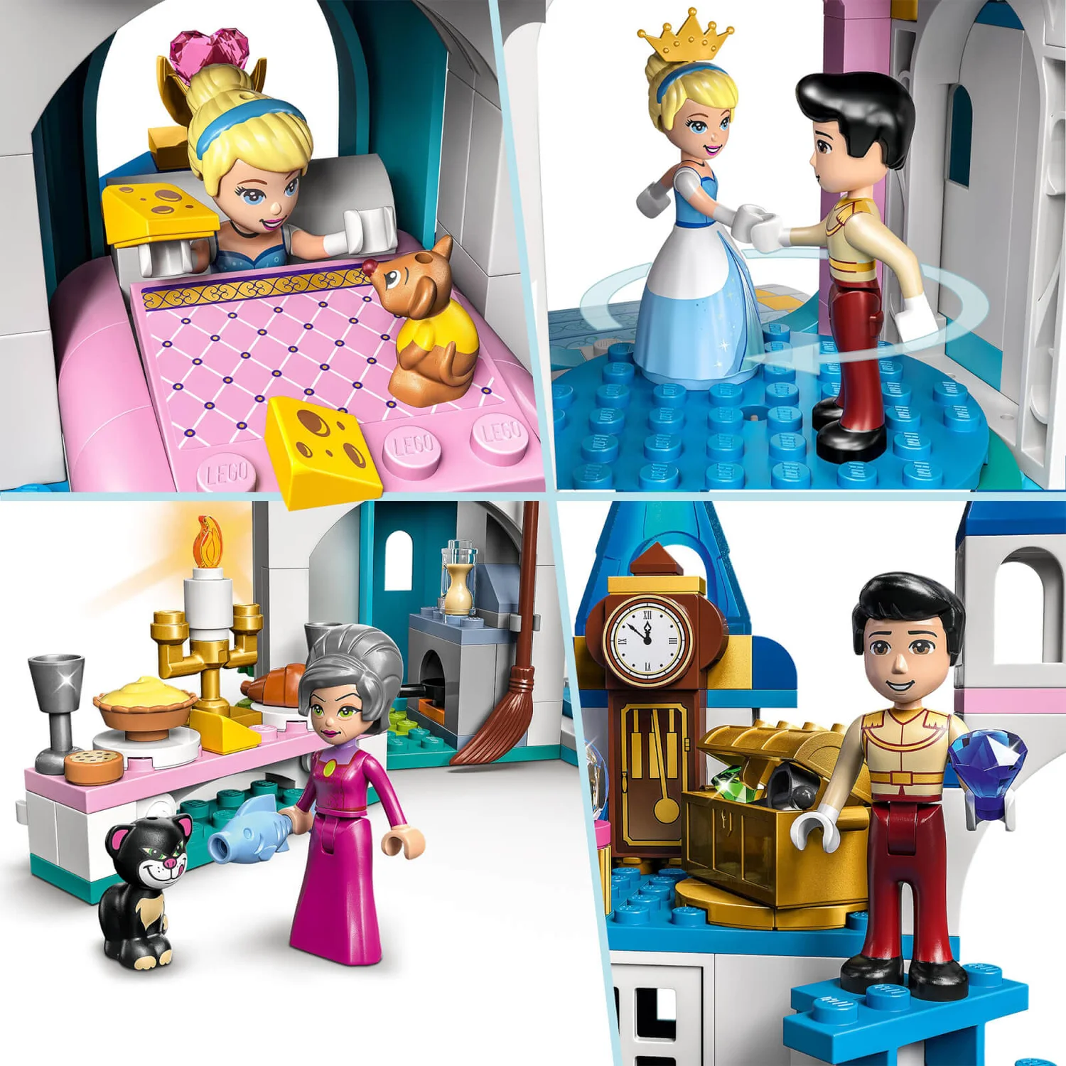 LEGO Disney Cinderella & Prince Charming's Castle Set (43206)
