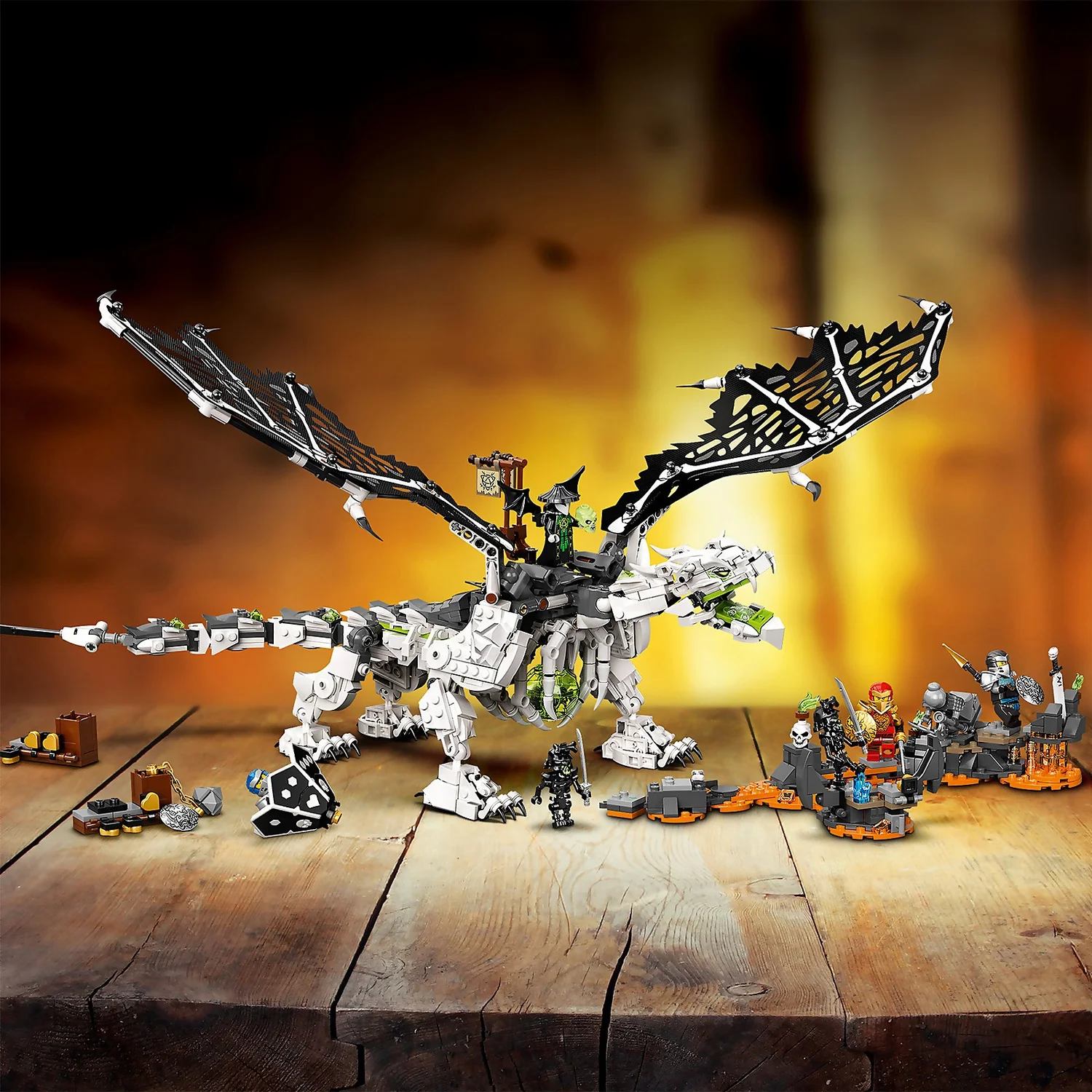 LEGO NINJAGO: Skull Sorcerer's Dragon Board Game Set (71721)