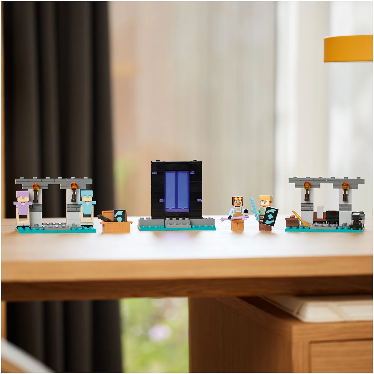 LEGO Minecraft The Armoury Toy with Character Figures 21252