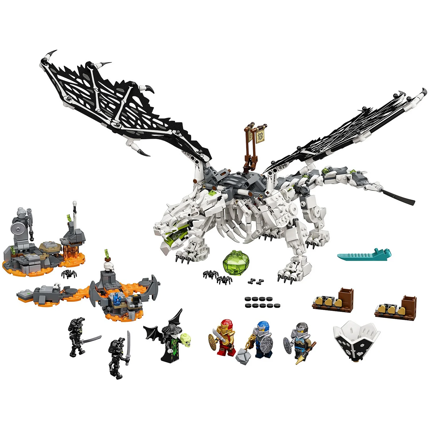 LEGO NINJAGO: Skull Sorcerer's Dragon Board Game Set (71721)