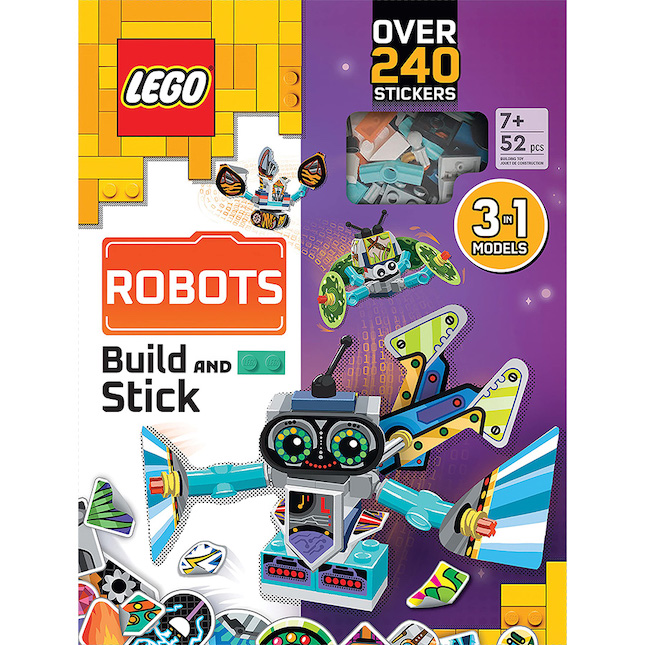 LEGO Books Build and Stick - Robots