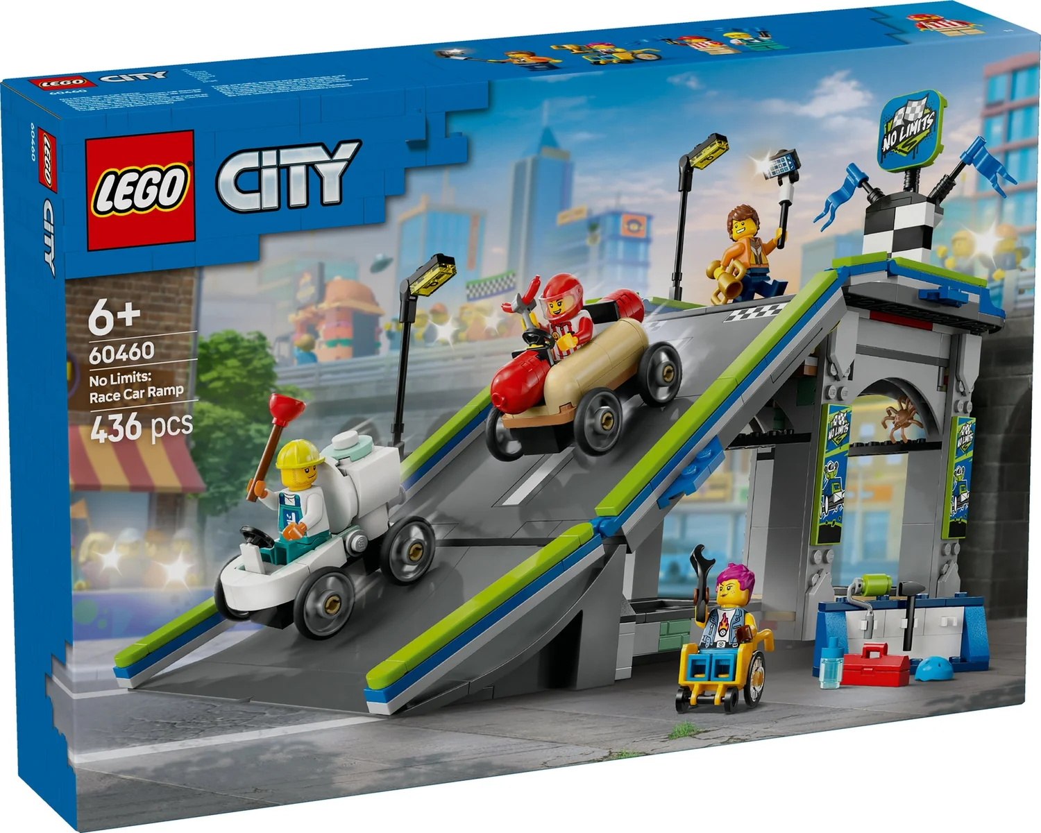 LEGO City No Limits: Race Car Ramp Track Toy Playset 60460