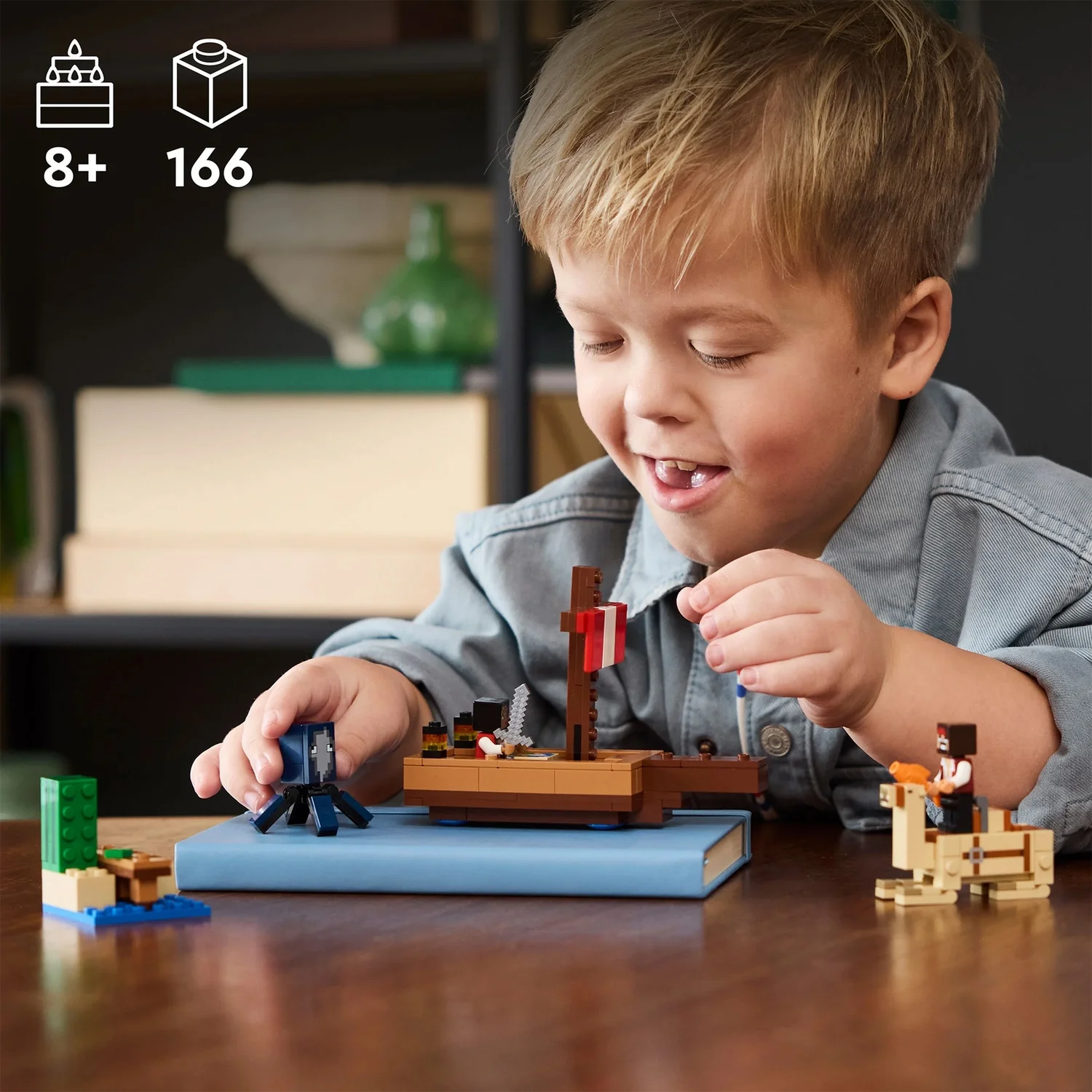 LEGO Minecraft The Pirate Ship Voyage Building Toy Set 21259