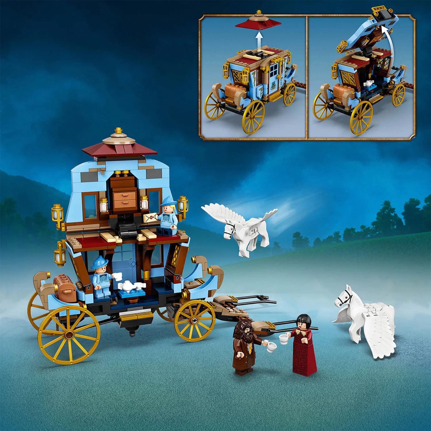 LEGO Harry Potter: Beauxbatons Carriage at Hogwarts (75958)