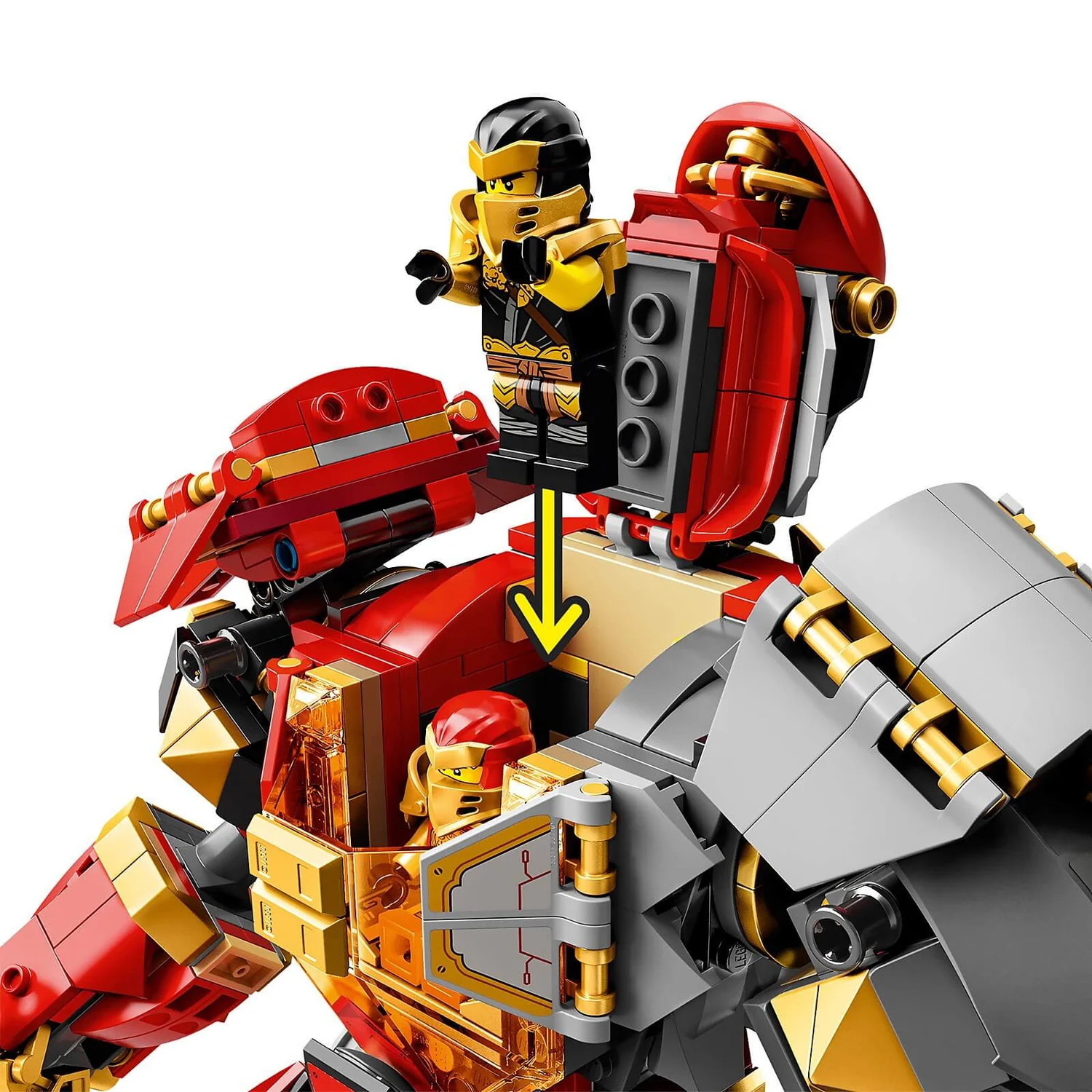 LEGO NINJAGO: Fire Stone Mech Ninja Action Figure Toy (71720)