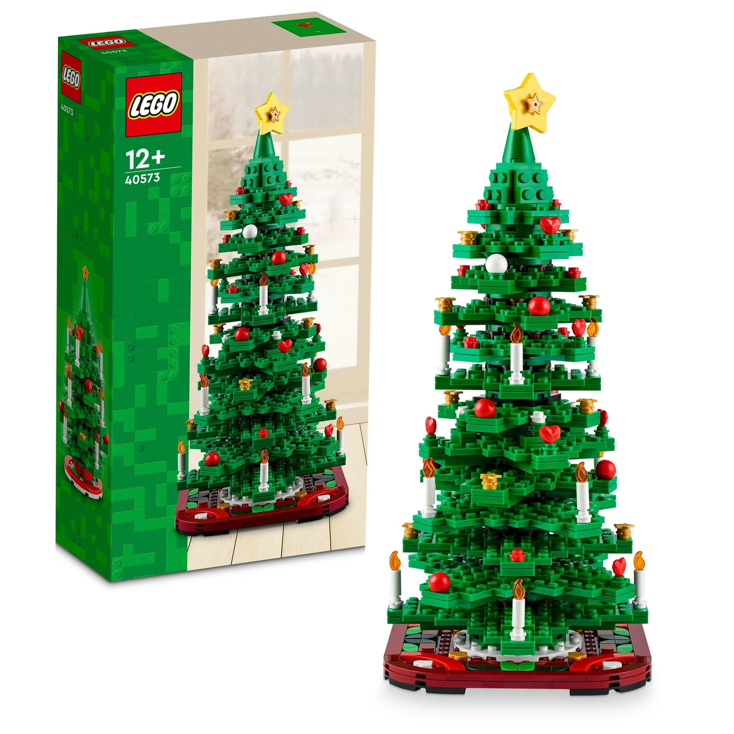 LEGO Christmas Tree Toy, Festive Decor Set for Kids 40573