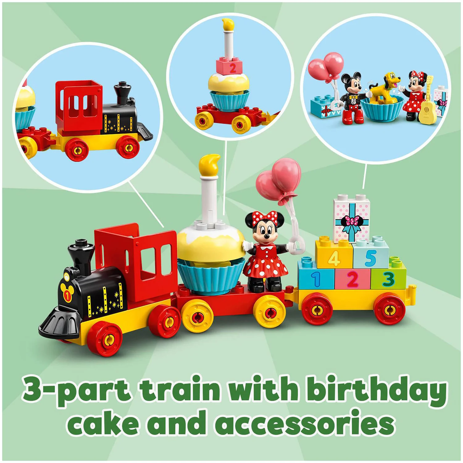 LEGO DUPLO Disney: Mickey & Minnie Birthday Train Toy (10941)
